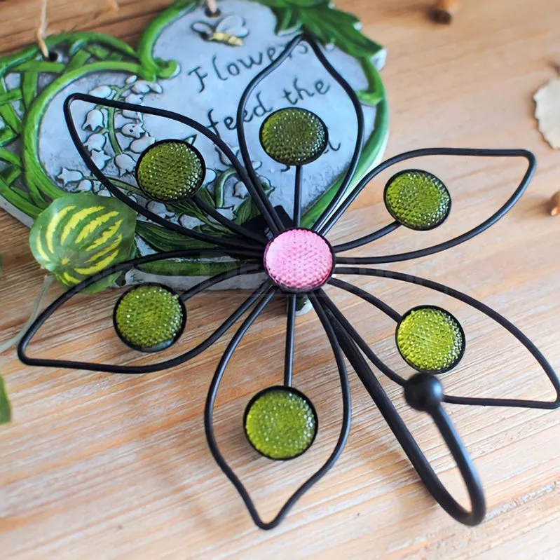 3 Pcs - Metal Petal Flower Wall Hook