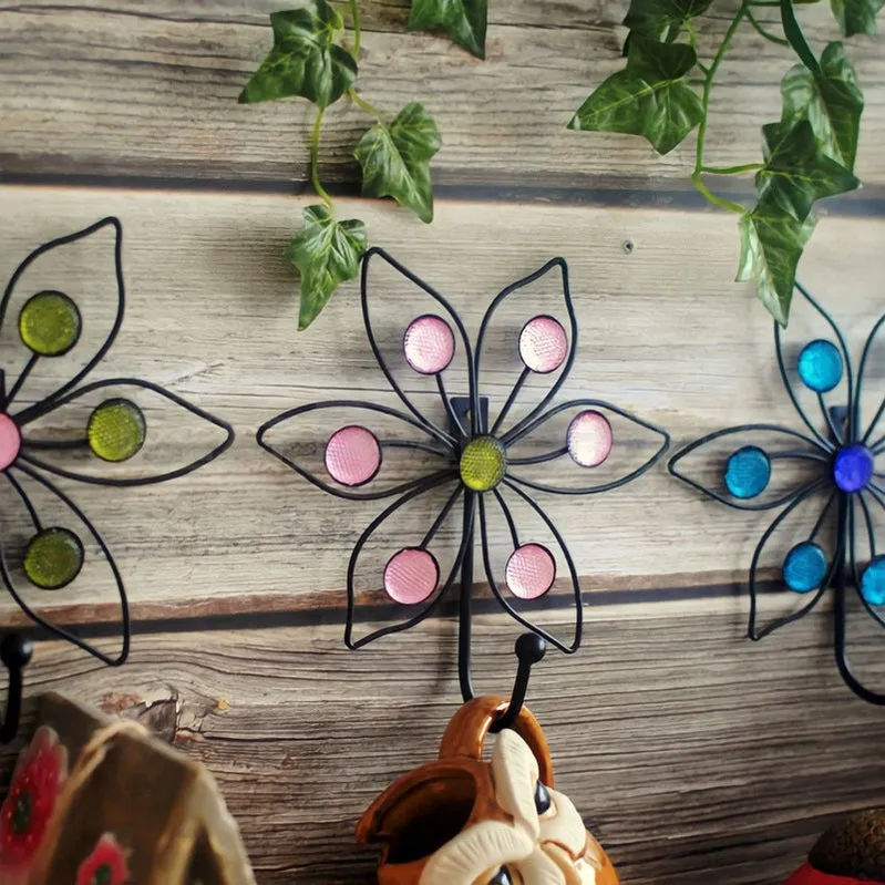 3 Pcs - Metal Petal Flower Wall Hook