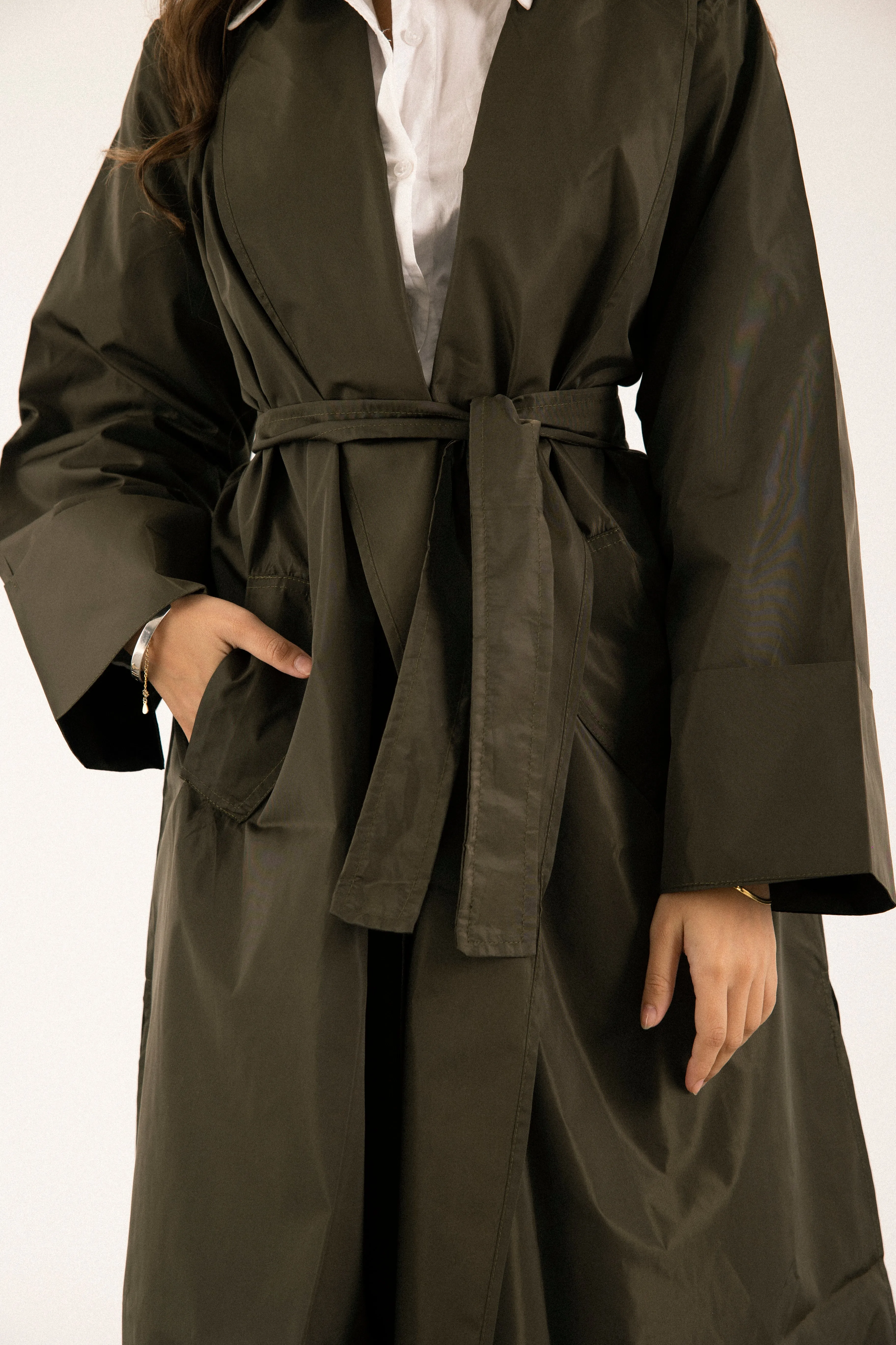 All-Weather Hustle Coat in Olive