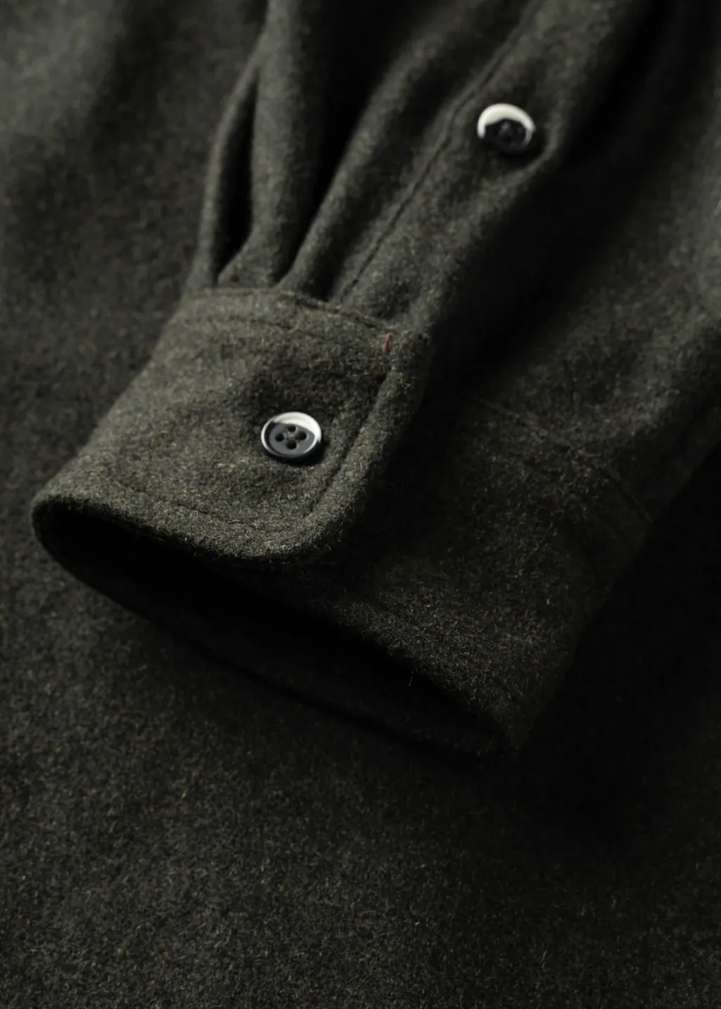 ANIÁN - 17oz Modern Melton Wool - Olive