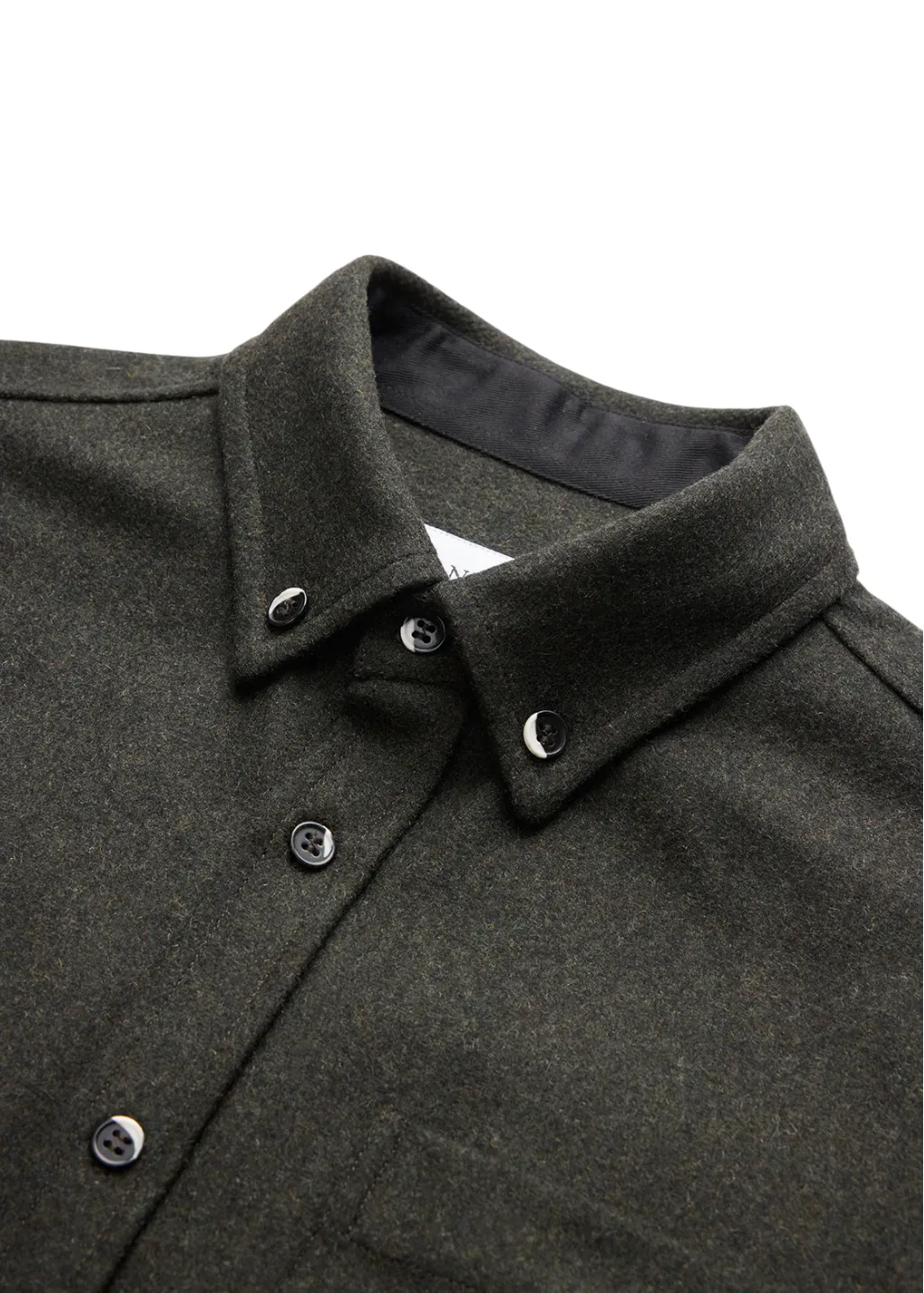 ANIÁN - 17oz Modern Melton Wool - Olive
