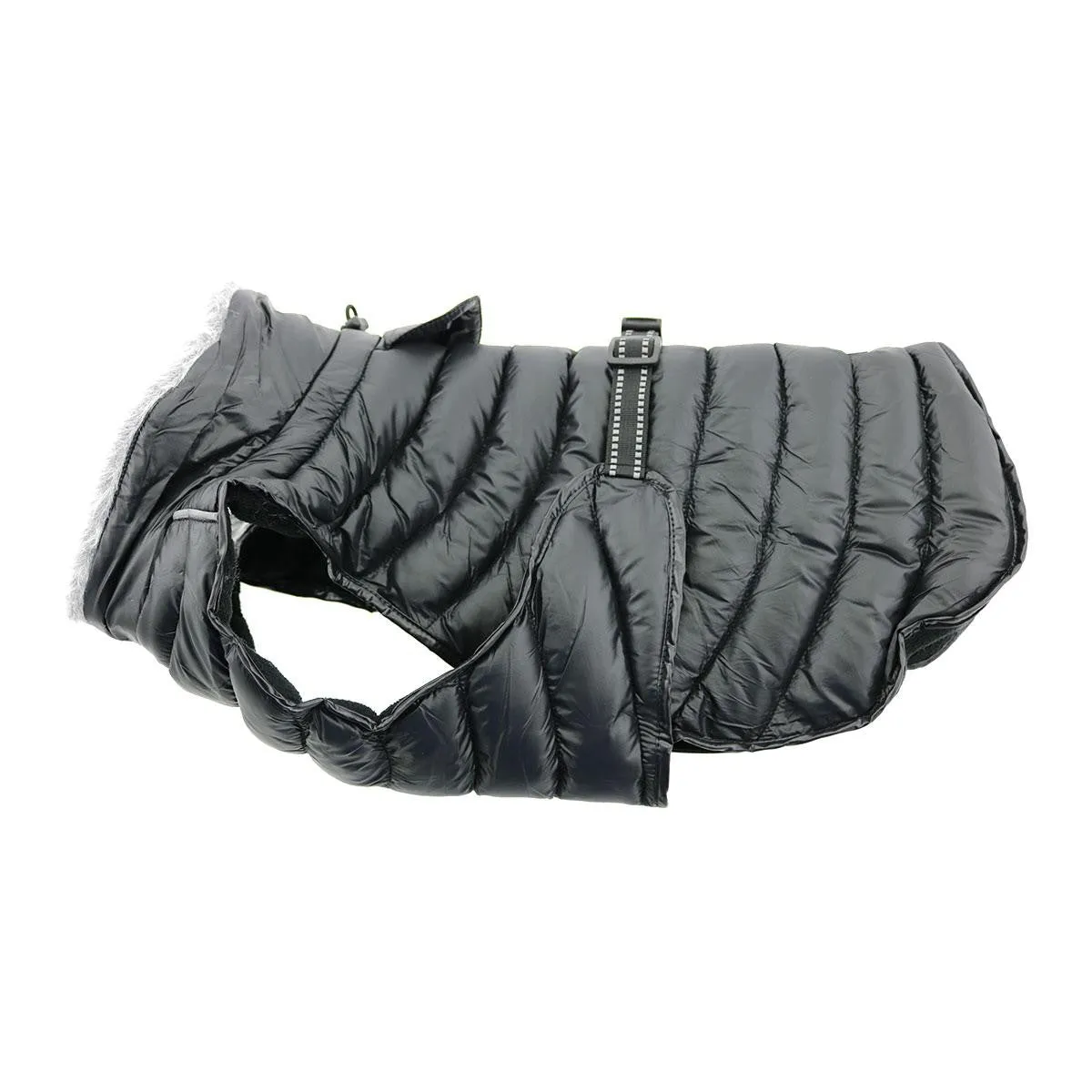 BLACK ALPINE EXTREME WEATHER PUFFER DOG COAT