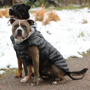 BLACK ALPINE EXTREME WEATHER PUFFER DOG COAT