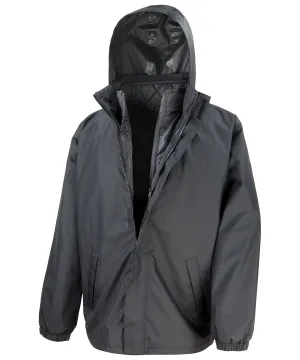 Black - Core 3-in-1 jacket with quilted bodywarmer