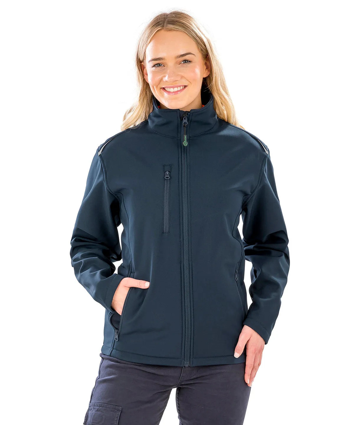 Black - Women's recycled 3-layer printable softshell jacket