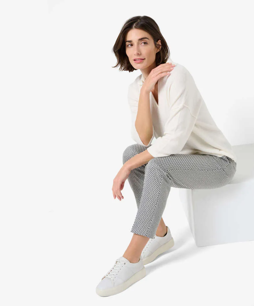 Brax Maron Print Pant