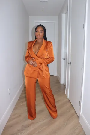 Bronze Satin Suit