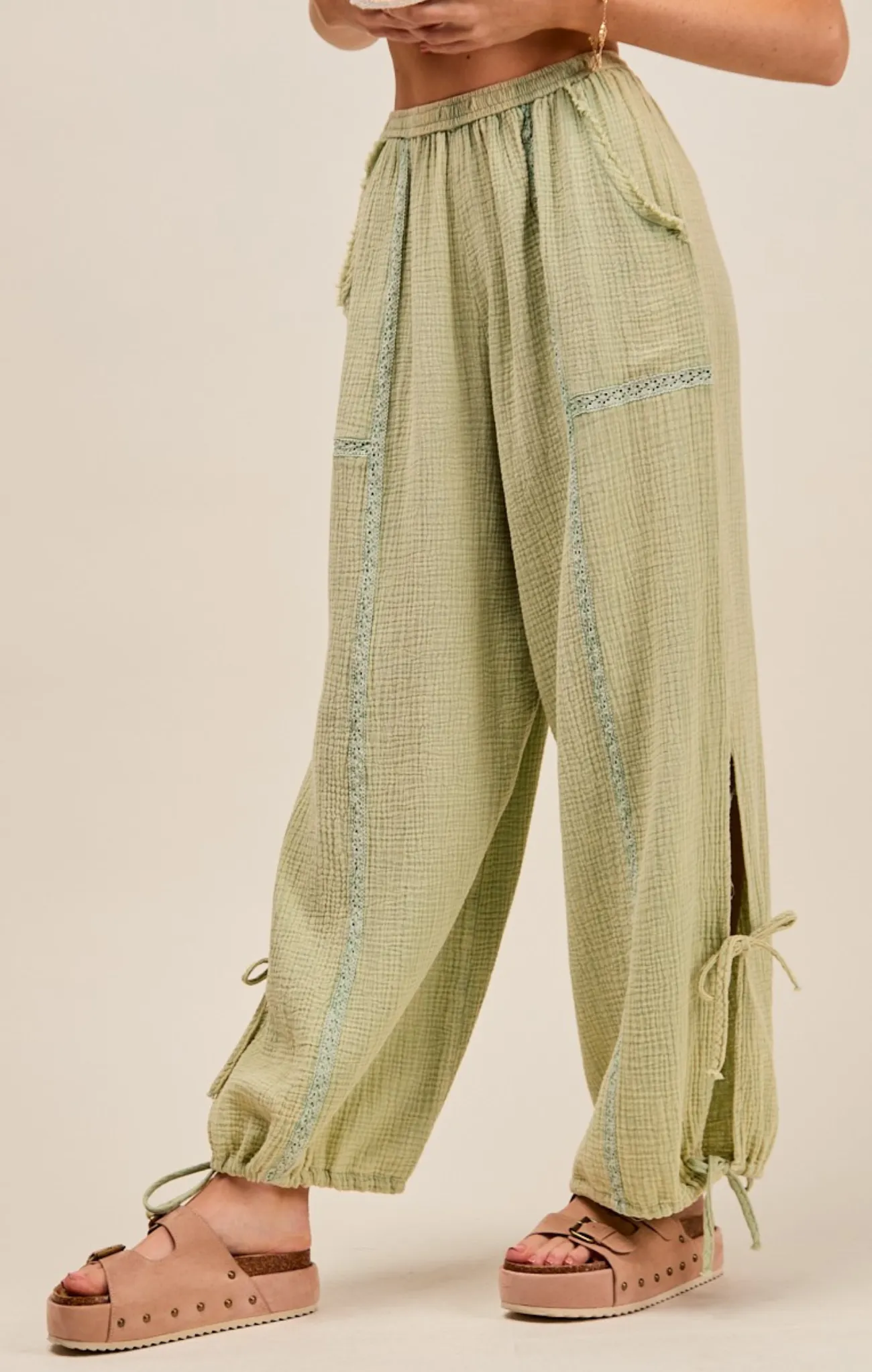 Bryce Gauze Jogger Pants