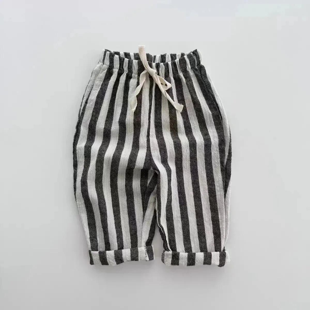 Children Clothing Spring Summer Kids Soft Comfortable Striped Jogger Pants Newborn Baby Loose Trousers for Toddler Boys Girls