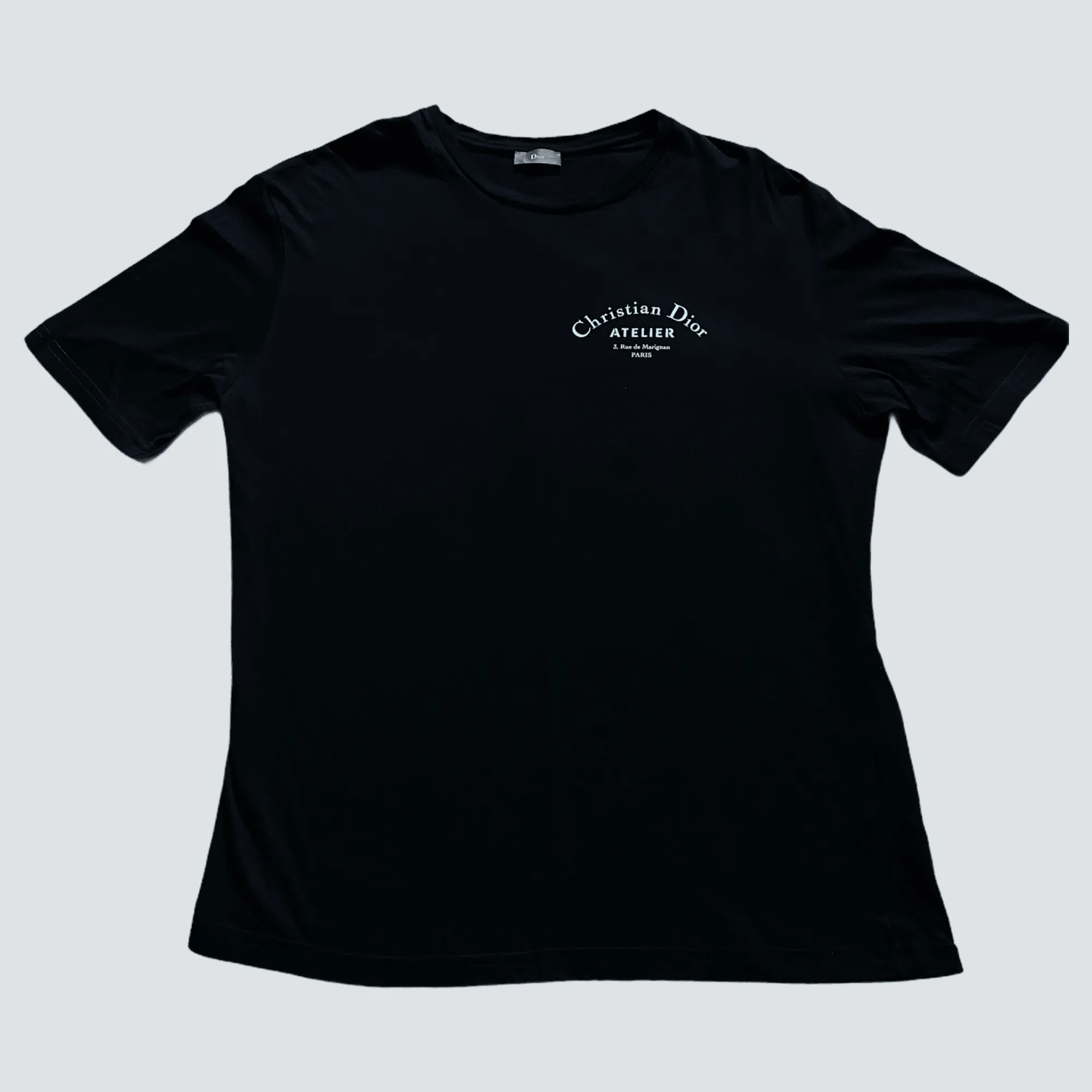 Christian Dior Atelier Cotton T-Shirt Black (Xl)