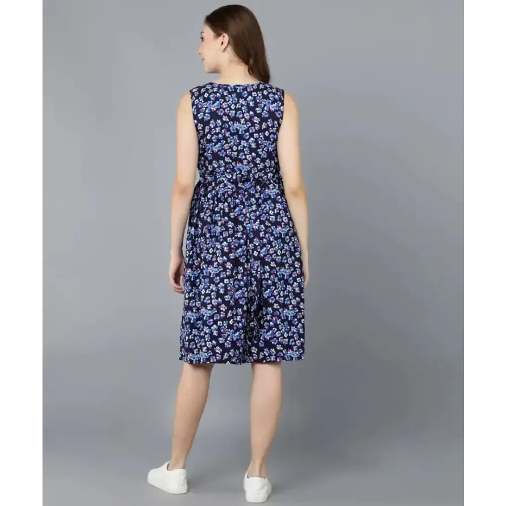 Classic Crepe Printed Dresses for Women