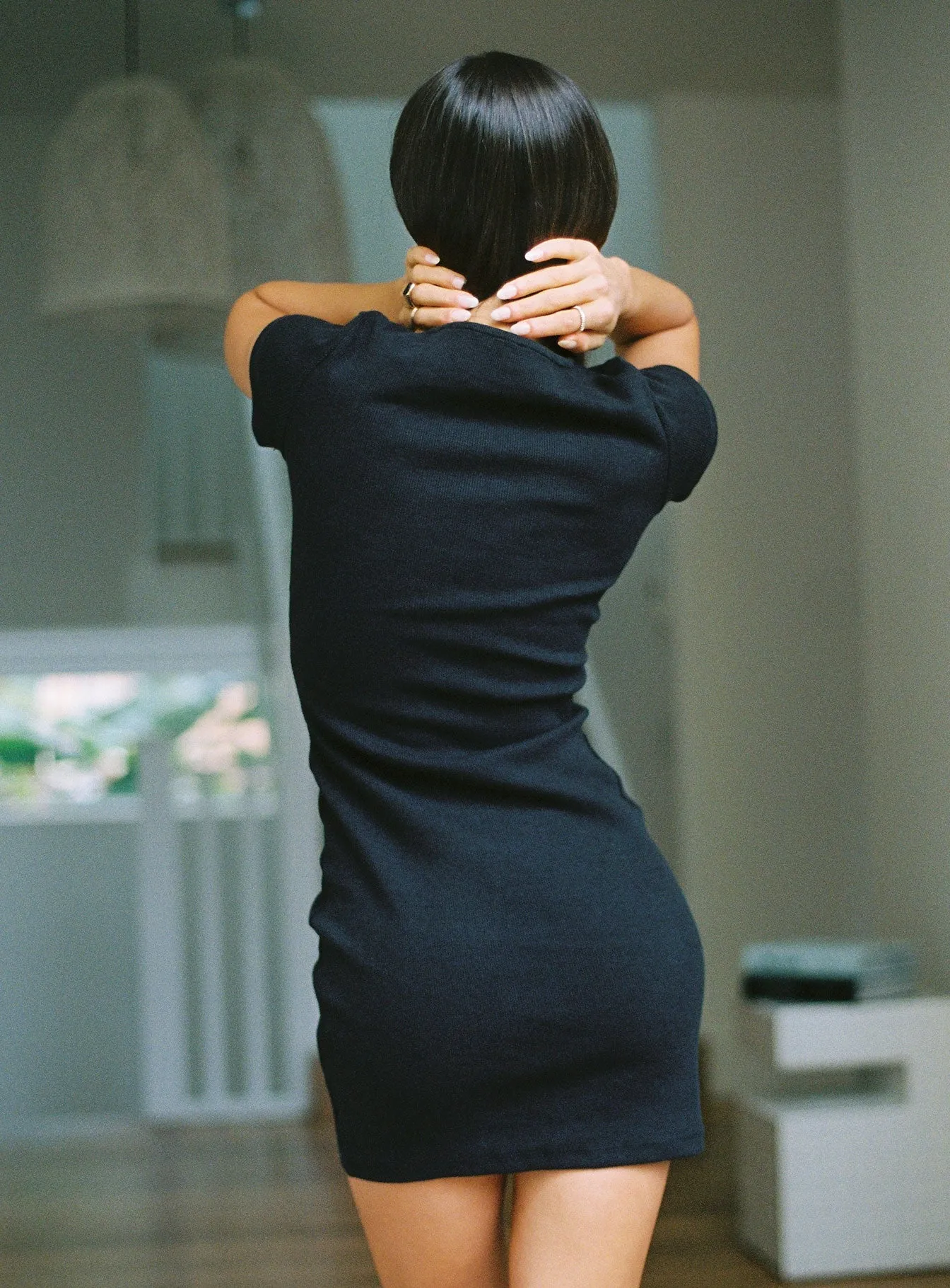 Classic Mini Dress Black Tall