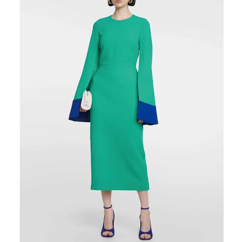Classic Shawl Sleeve Dress