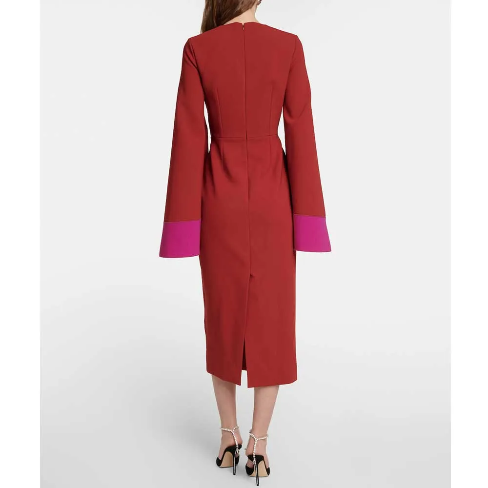 Classic Shawl Sleeve Dress