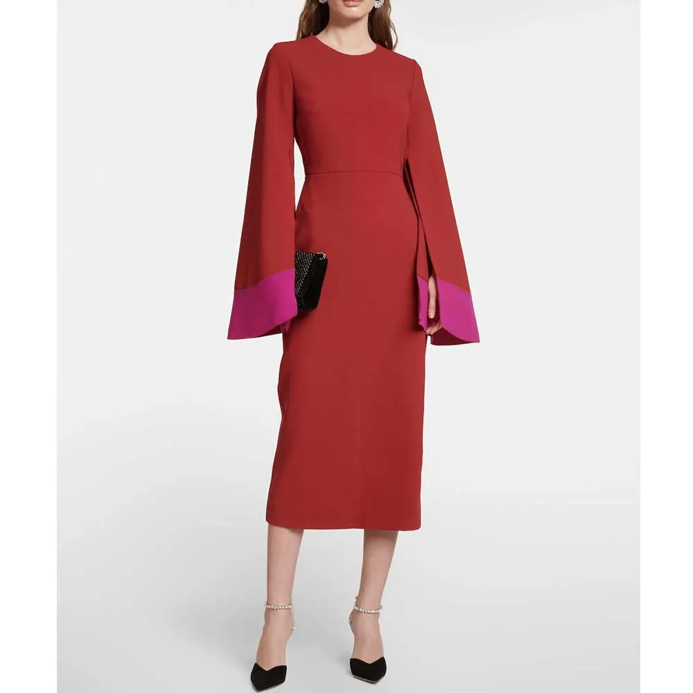 Classic Shawl Sleeve Dress