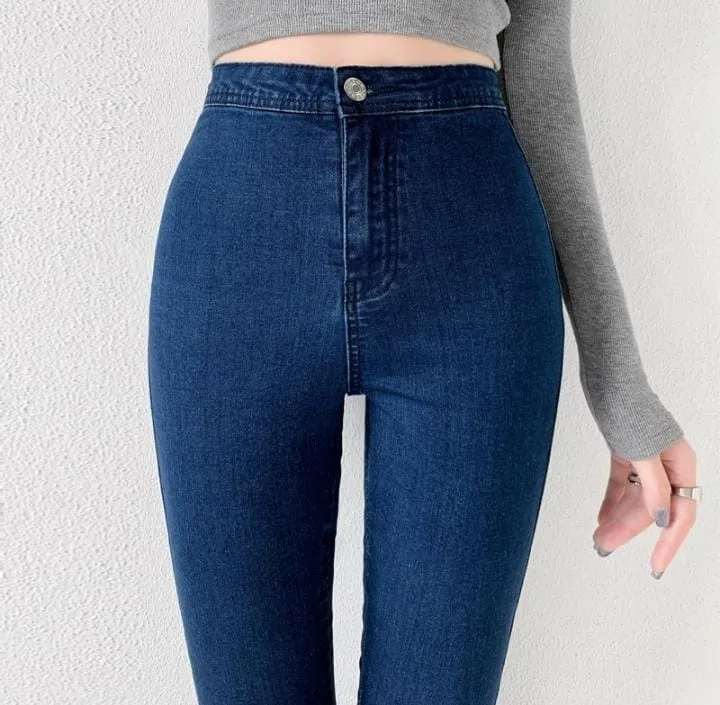 Comfortable Denim Fitting Women's Jeans Leggings    527833