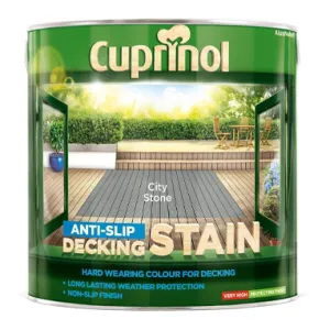 Cuprinol Anti Slip Decking Stain City Stone 2.5 Litre