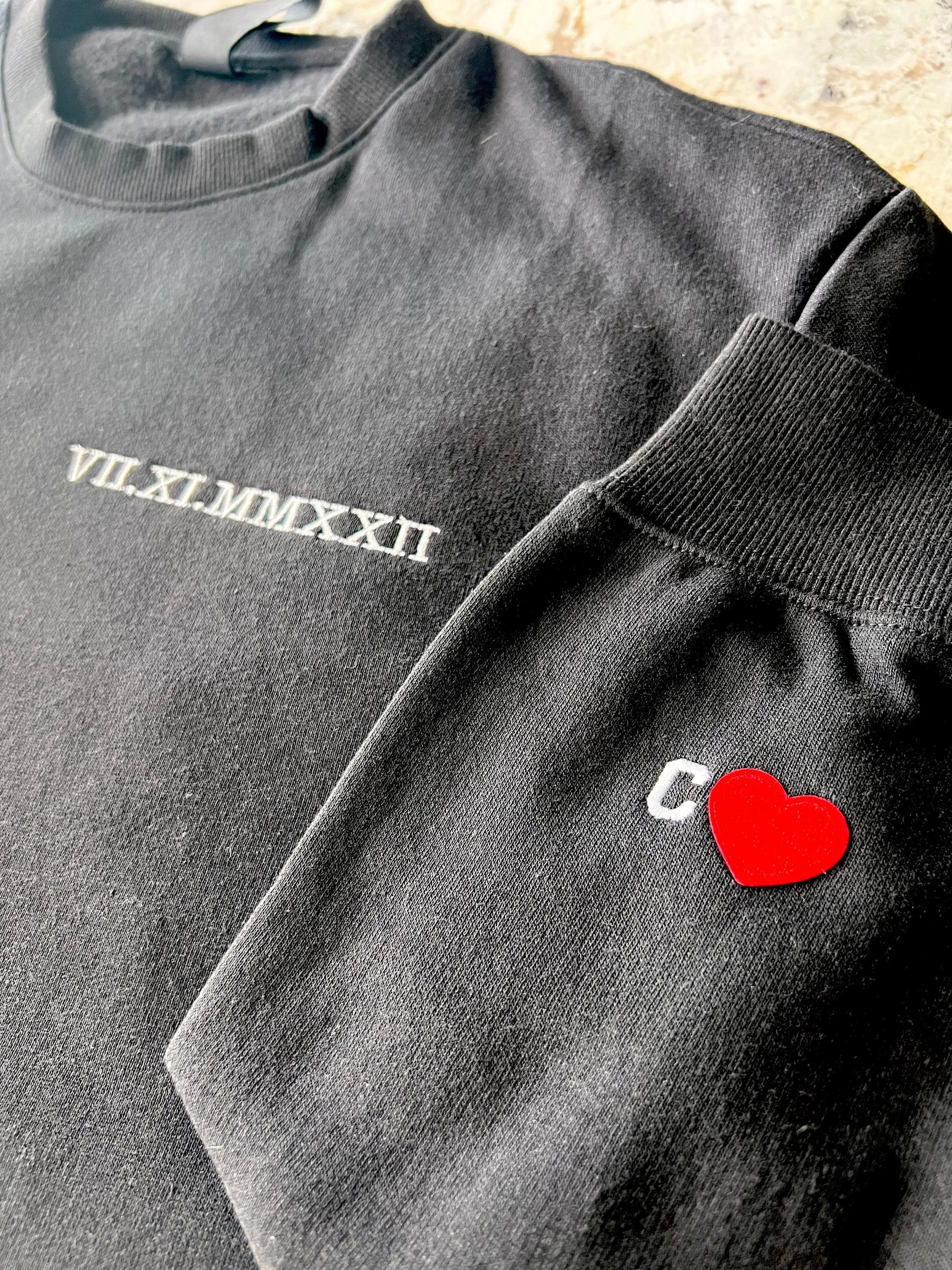 Custom Roman Numeral Sweatshirt, Anniversary Date Sweatshirt, Est Year Personalized Hoodie, Roman Numeral, Couples sweatshirts
