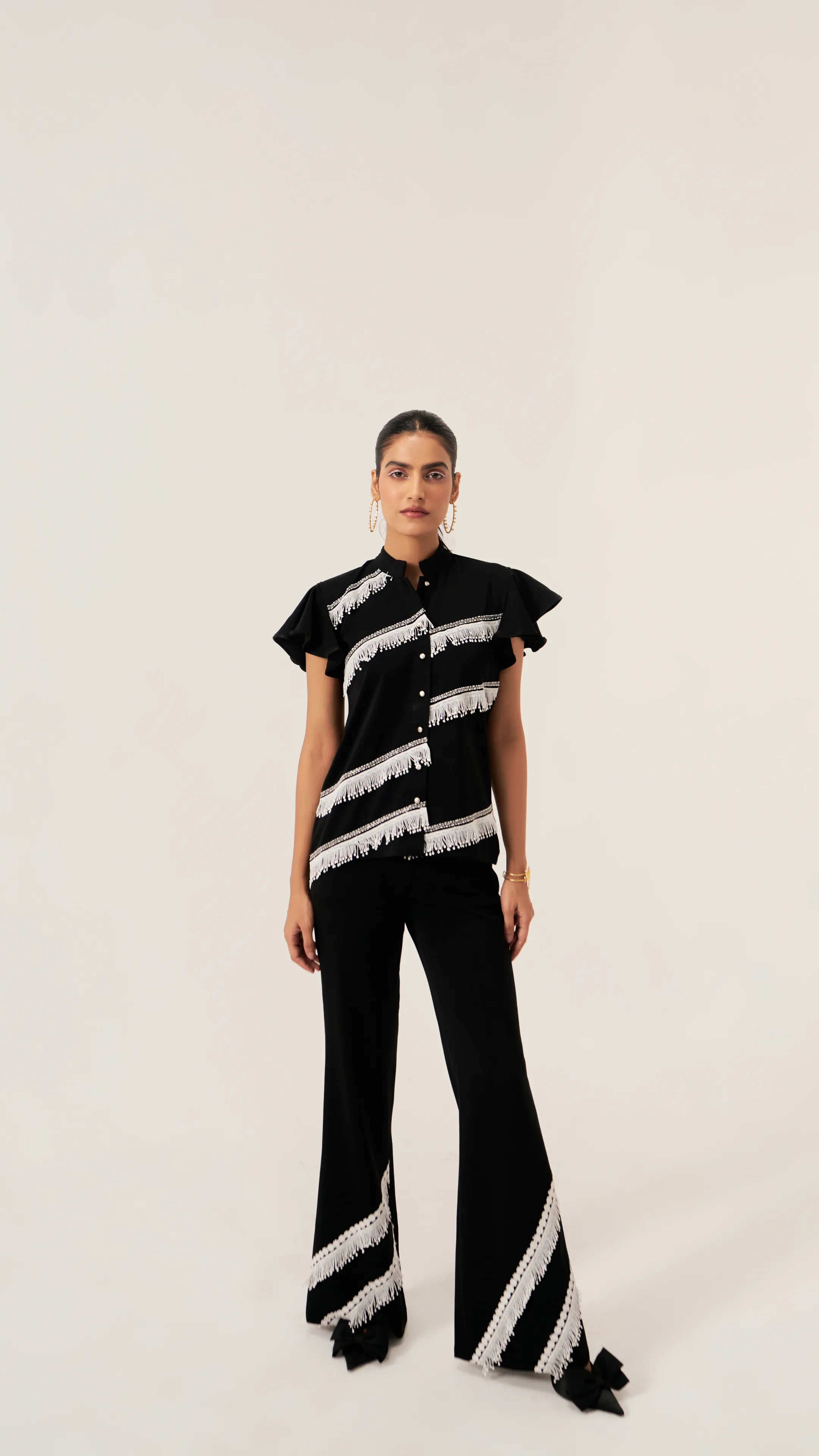 Drop a dazzle black pants