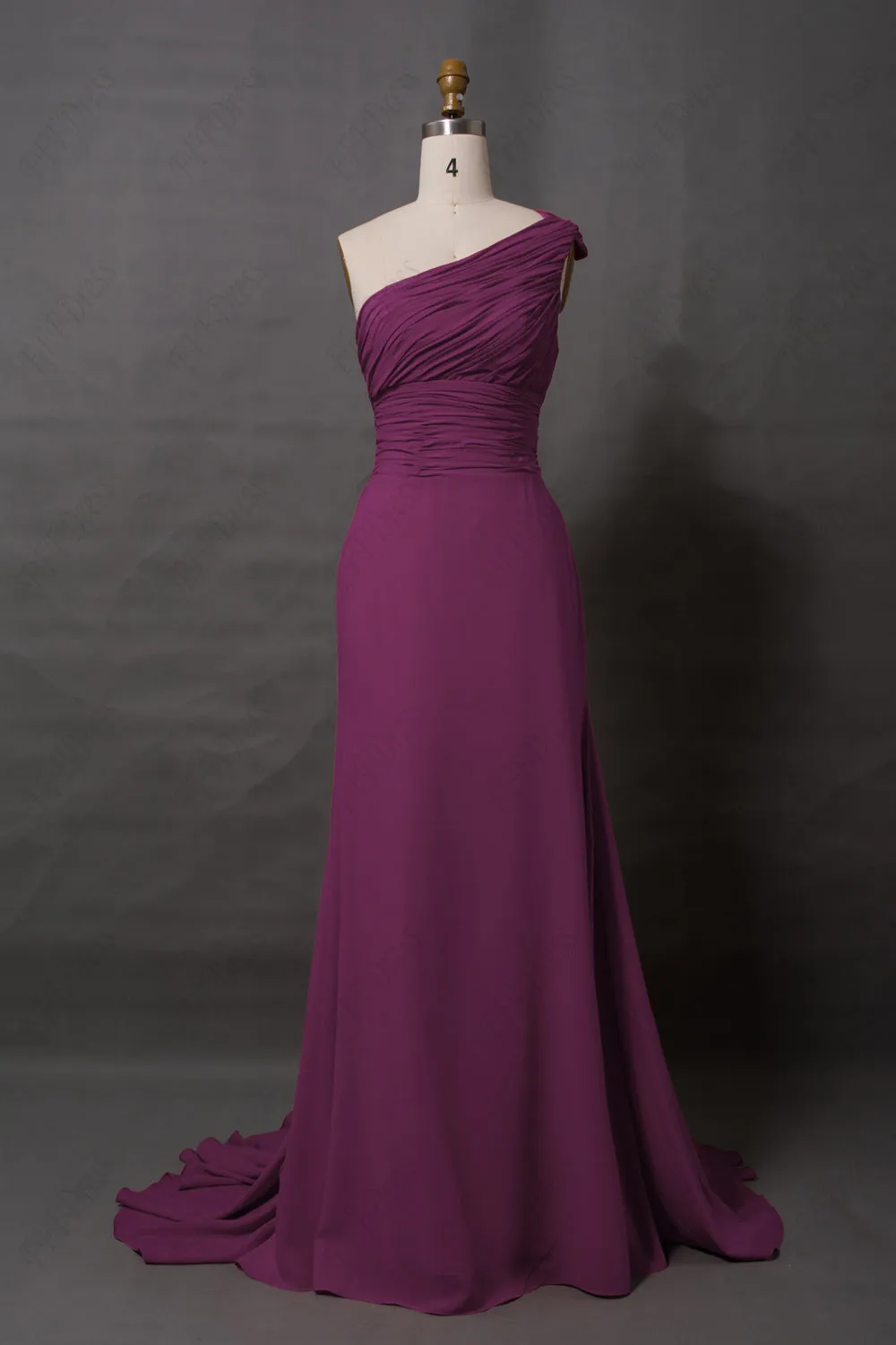 Elegant pale magenta evening dresses long