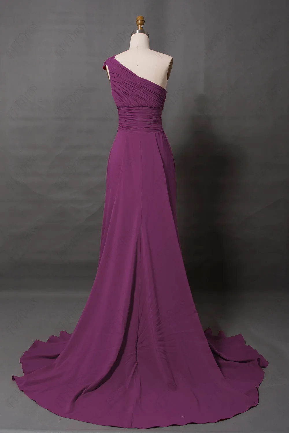 Elegant pale magenta evening dresses long