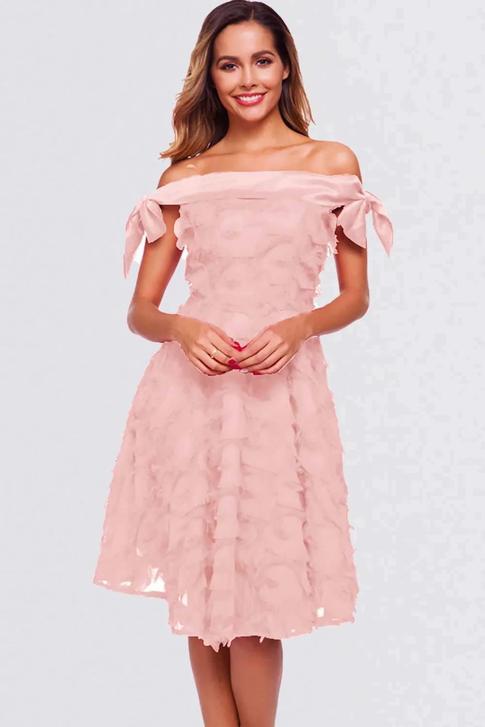 Elegant Short Off the Shoulder Prom Dresses