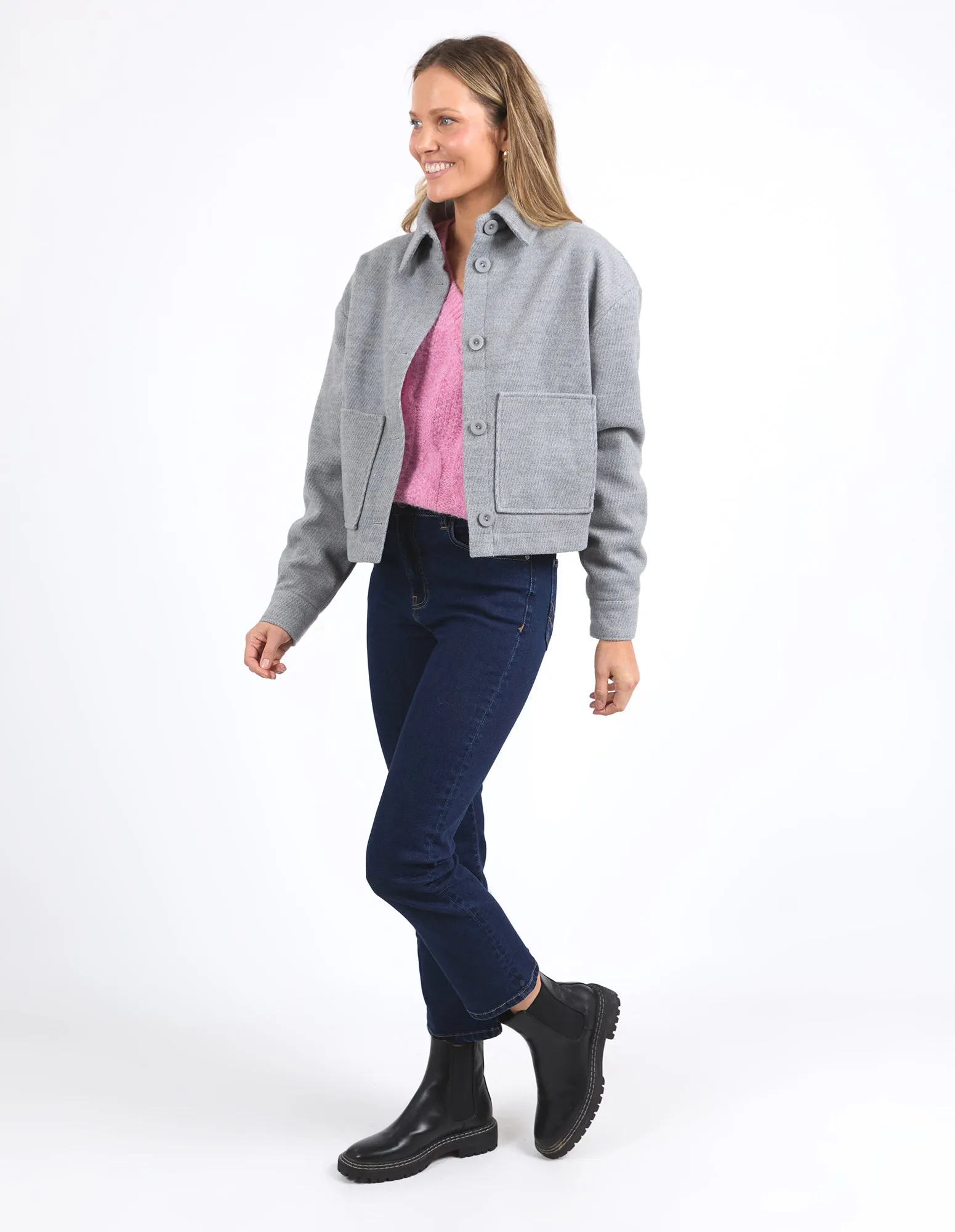 Elm Beck Jacket Grey Marle