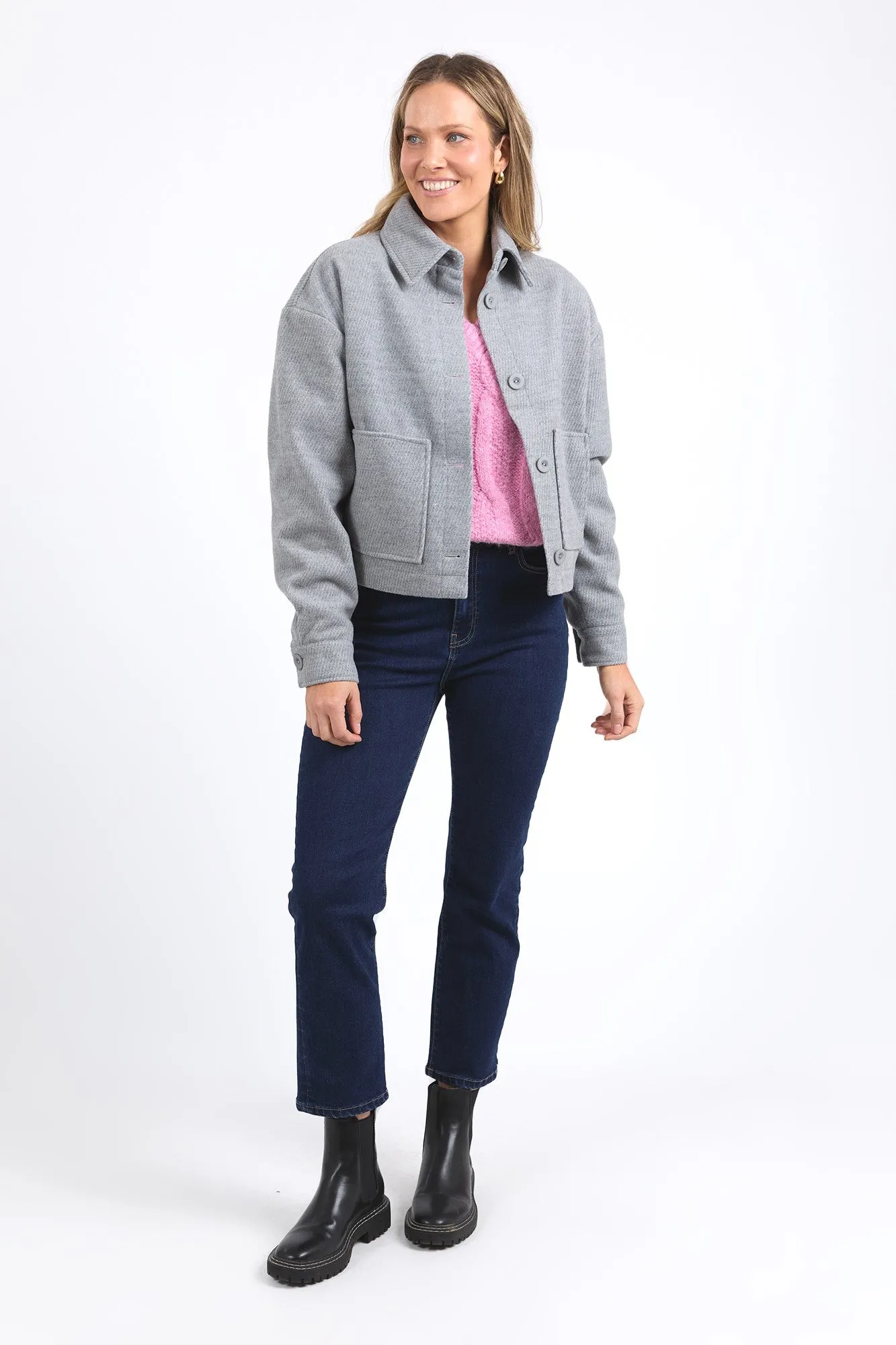 Elm Beck Jacket Grey Marle