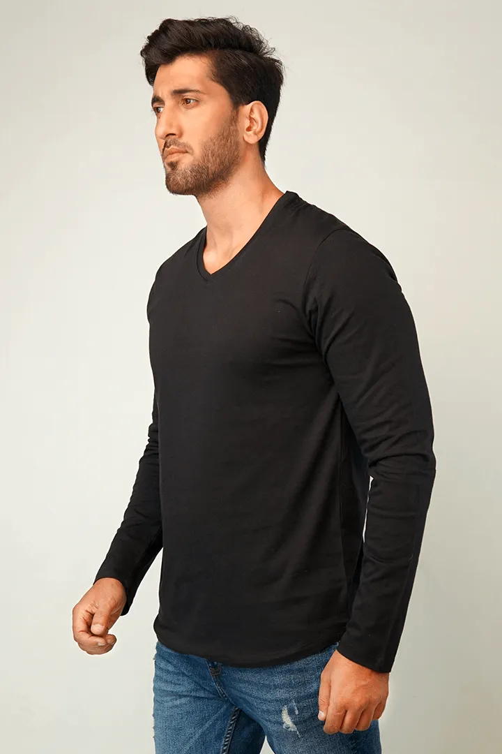 Embargo V-Neck Full Sleeve T-Shirt