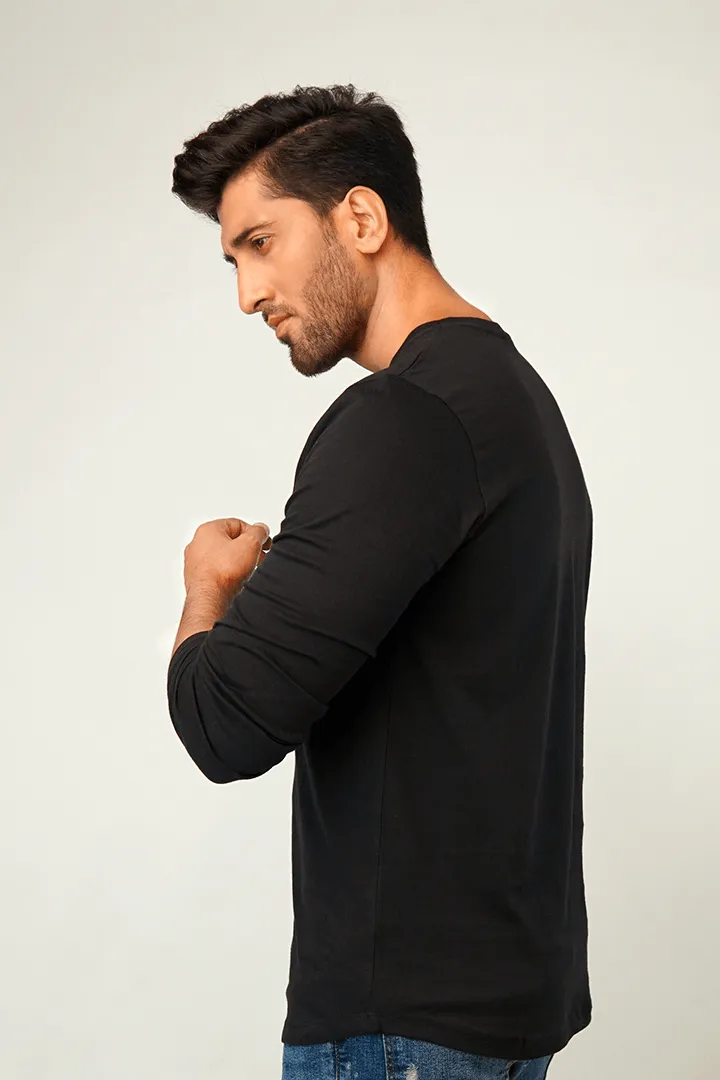 Embargo V-Neck Full Sleeve T-Shirt