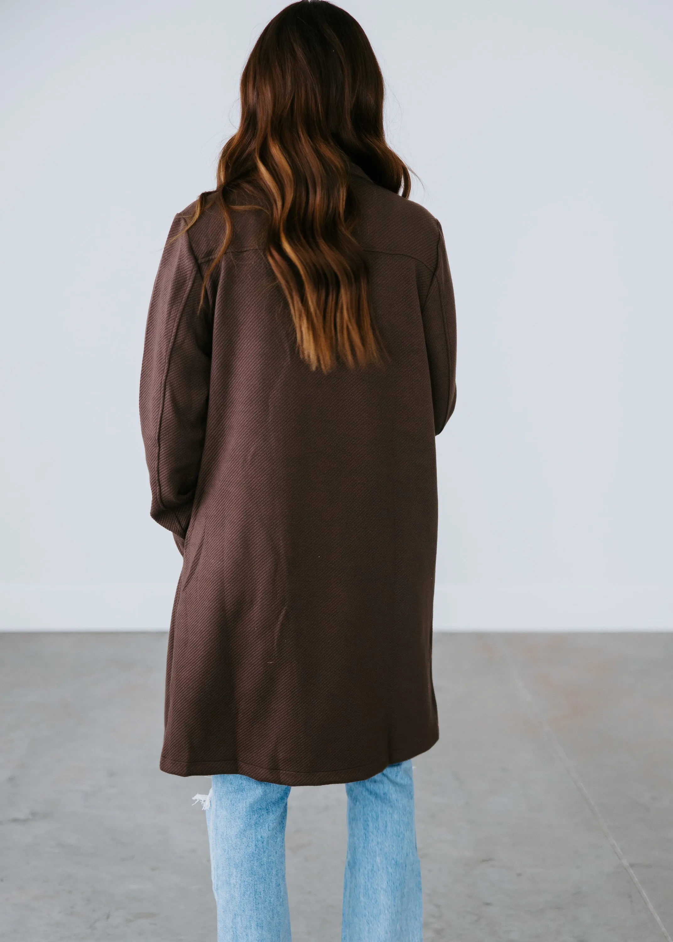 Emma Drape Front Coat