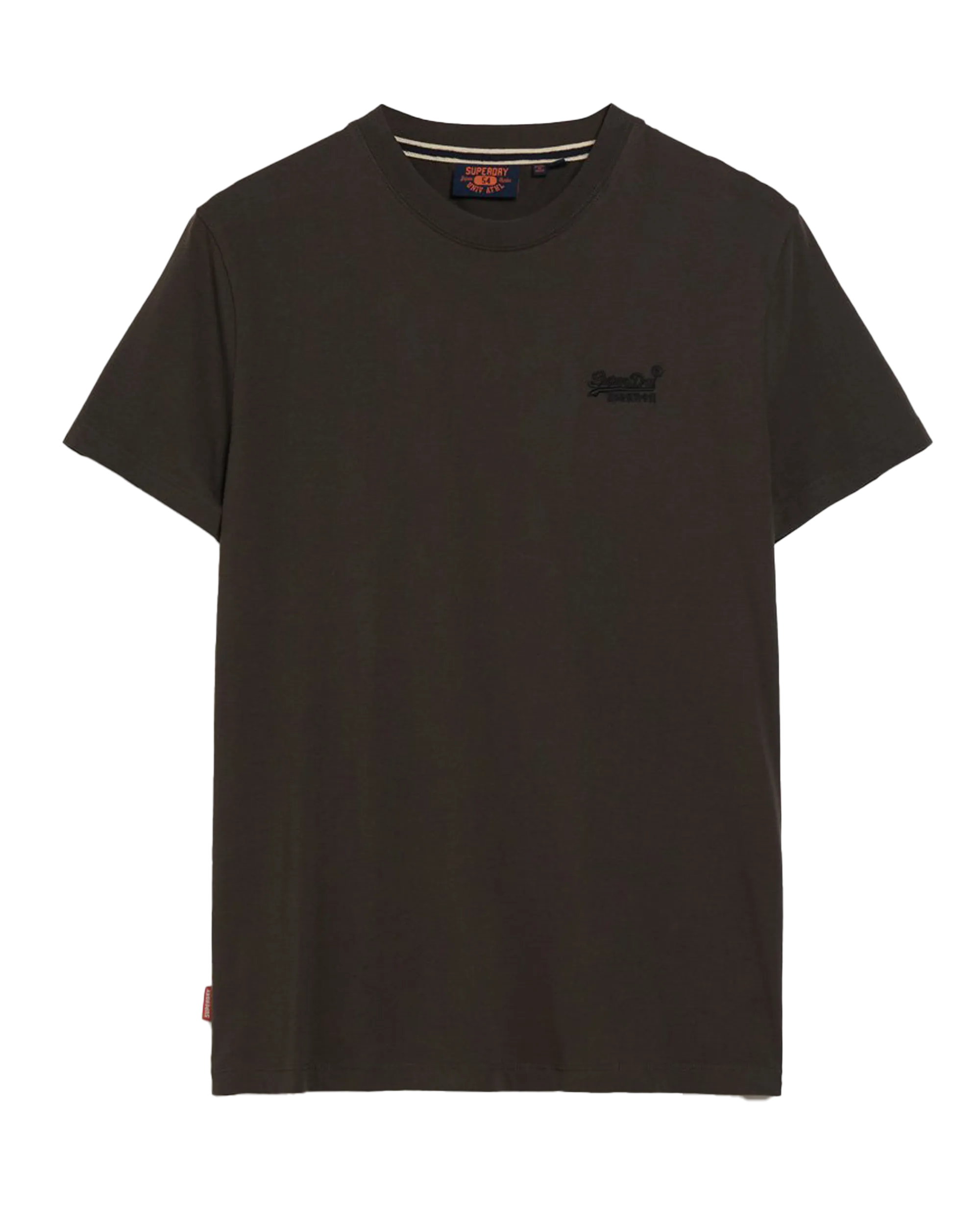 Essential Logo Embroidered T-Shirt in Vintage Black