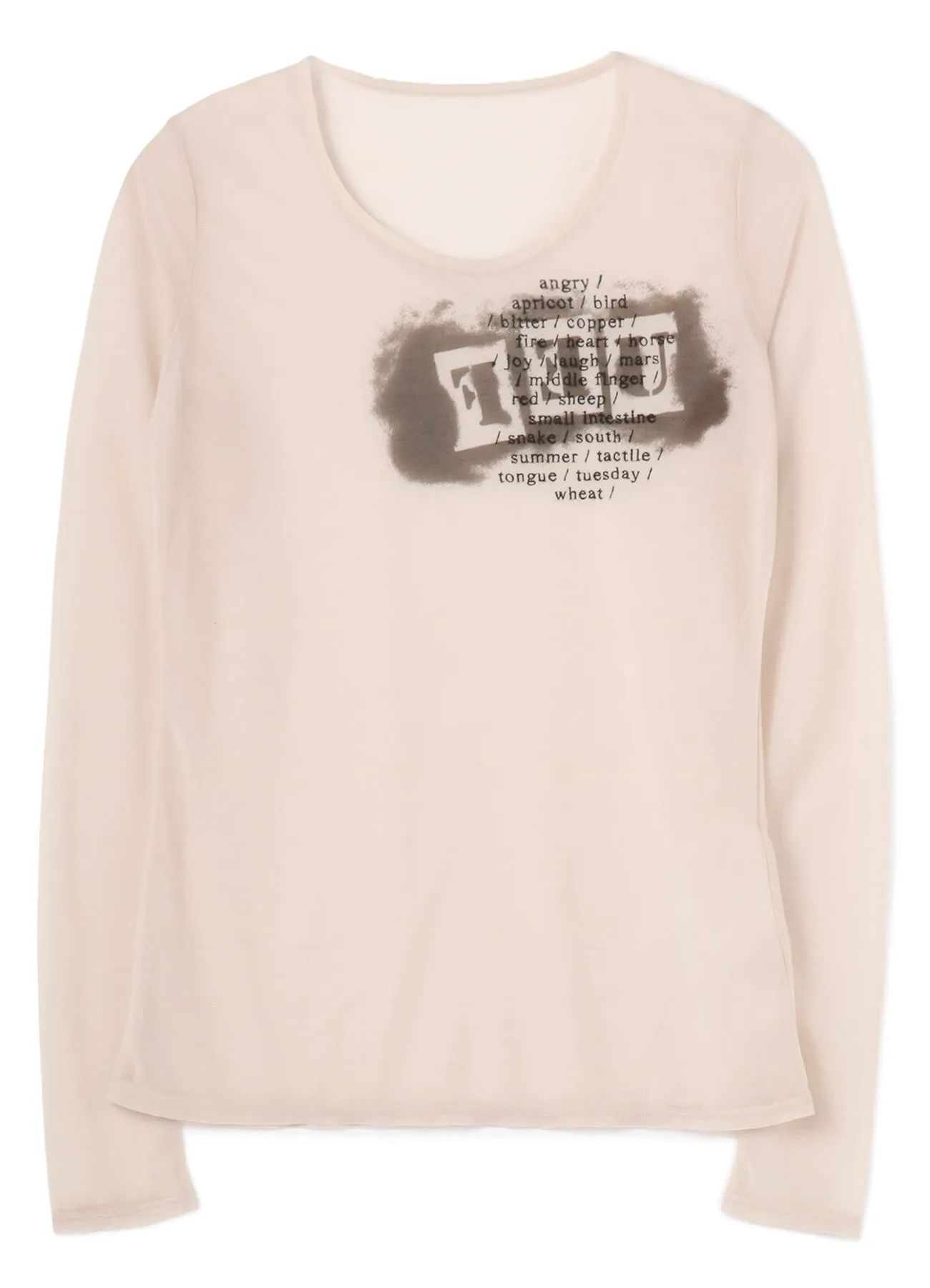 FEU Embroidery & Print Tight Long Sleeve T