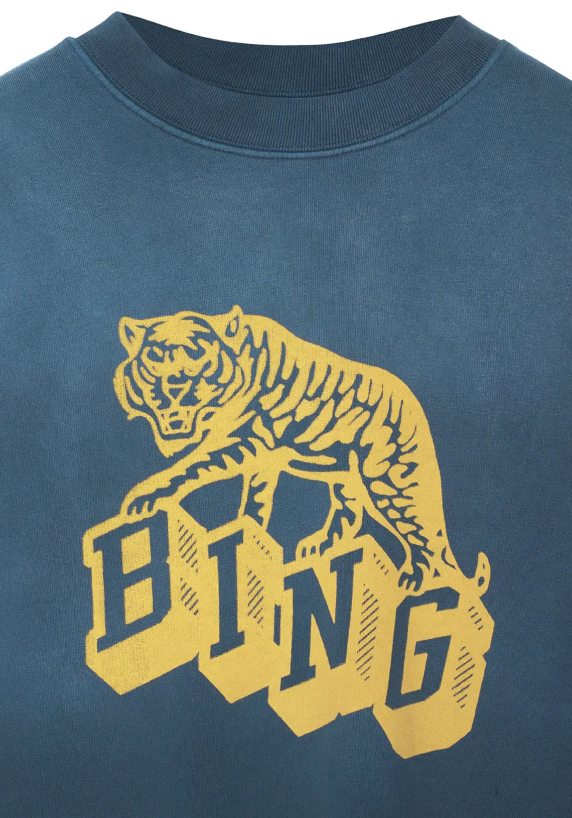 HARVEY CREW RETRO TIGER WASHED FADED NAVY