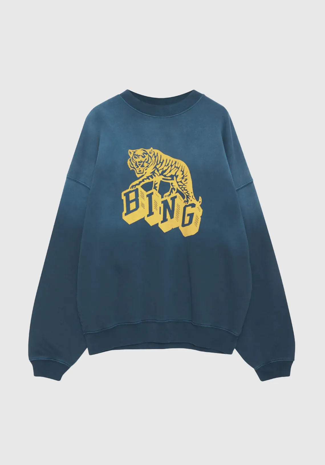 HARVEY CREW RETRO TIGER WASHED FADED NAVY