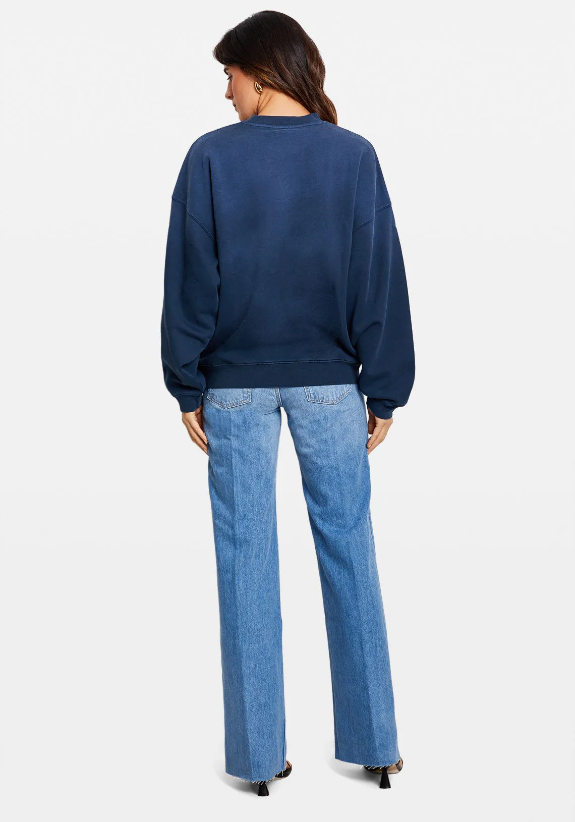 HARVEY CREW RETRO TIGER WASHED FADED NAVY