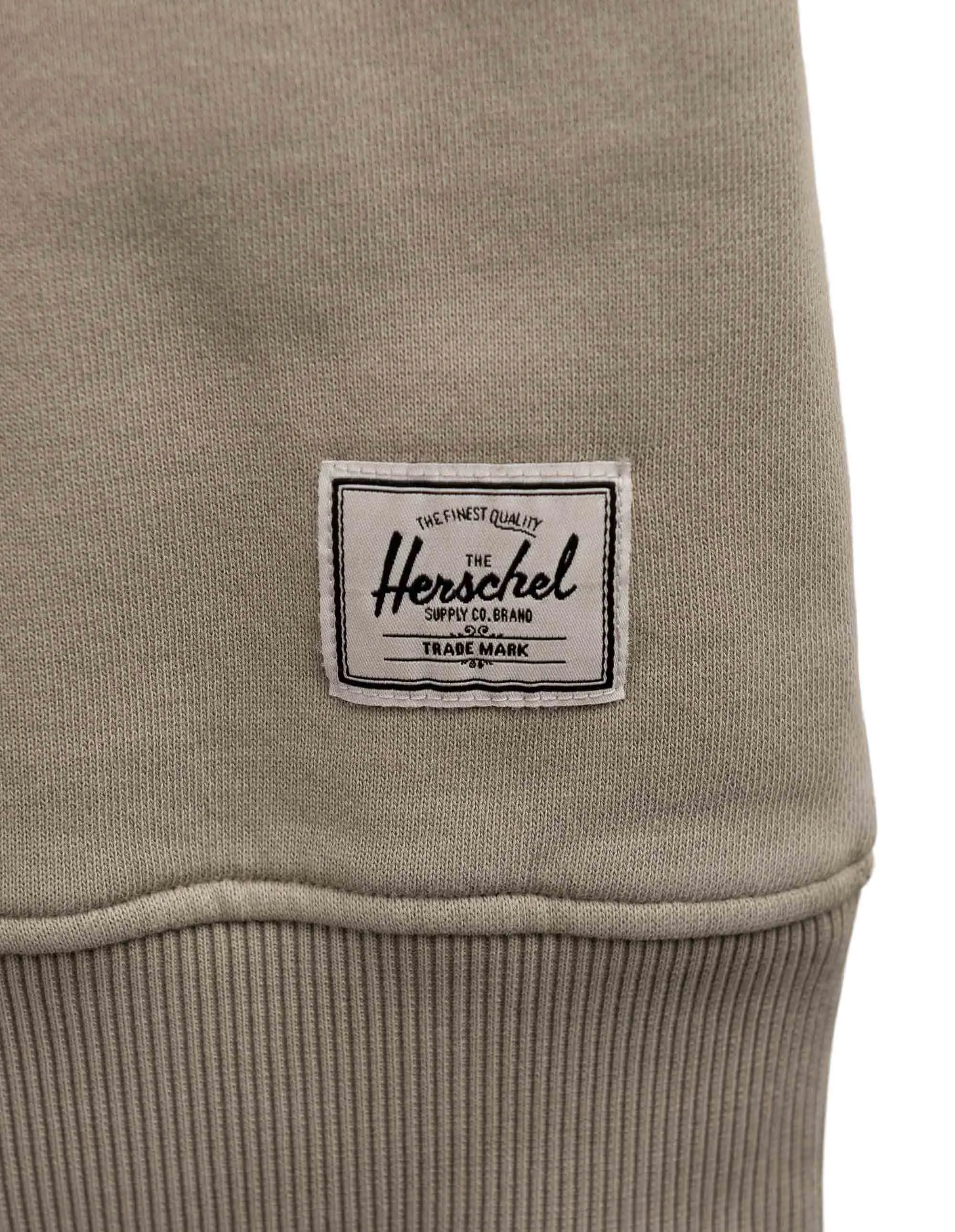 Herschel Men's Pigment Dye Classic Crew  Sweatshirt - Abbey Stone