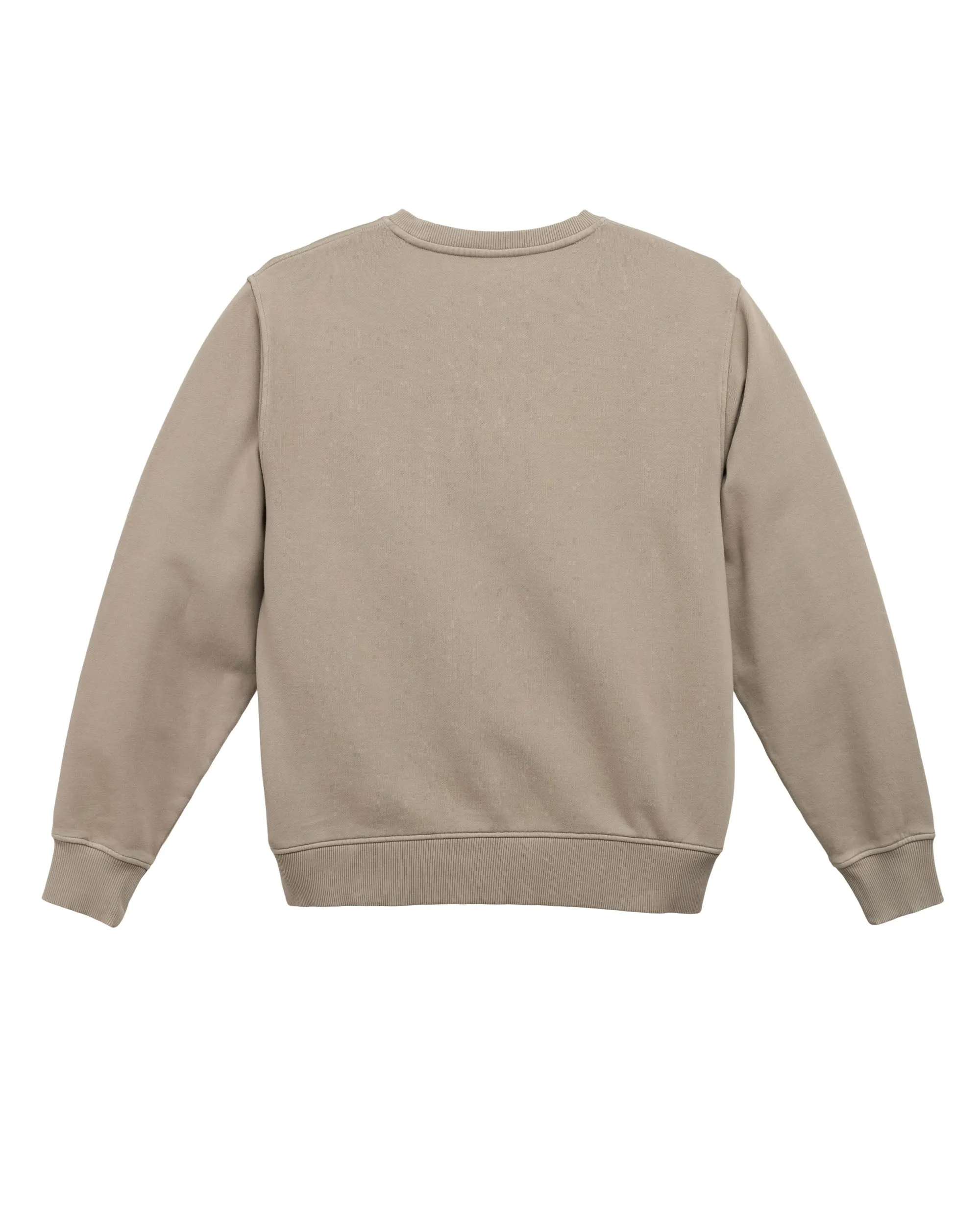 Herschel Men's Pigment Dye Classic Crew  Sweatshirt - Abbey Stone
