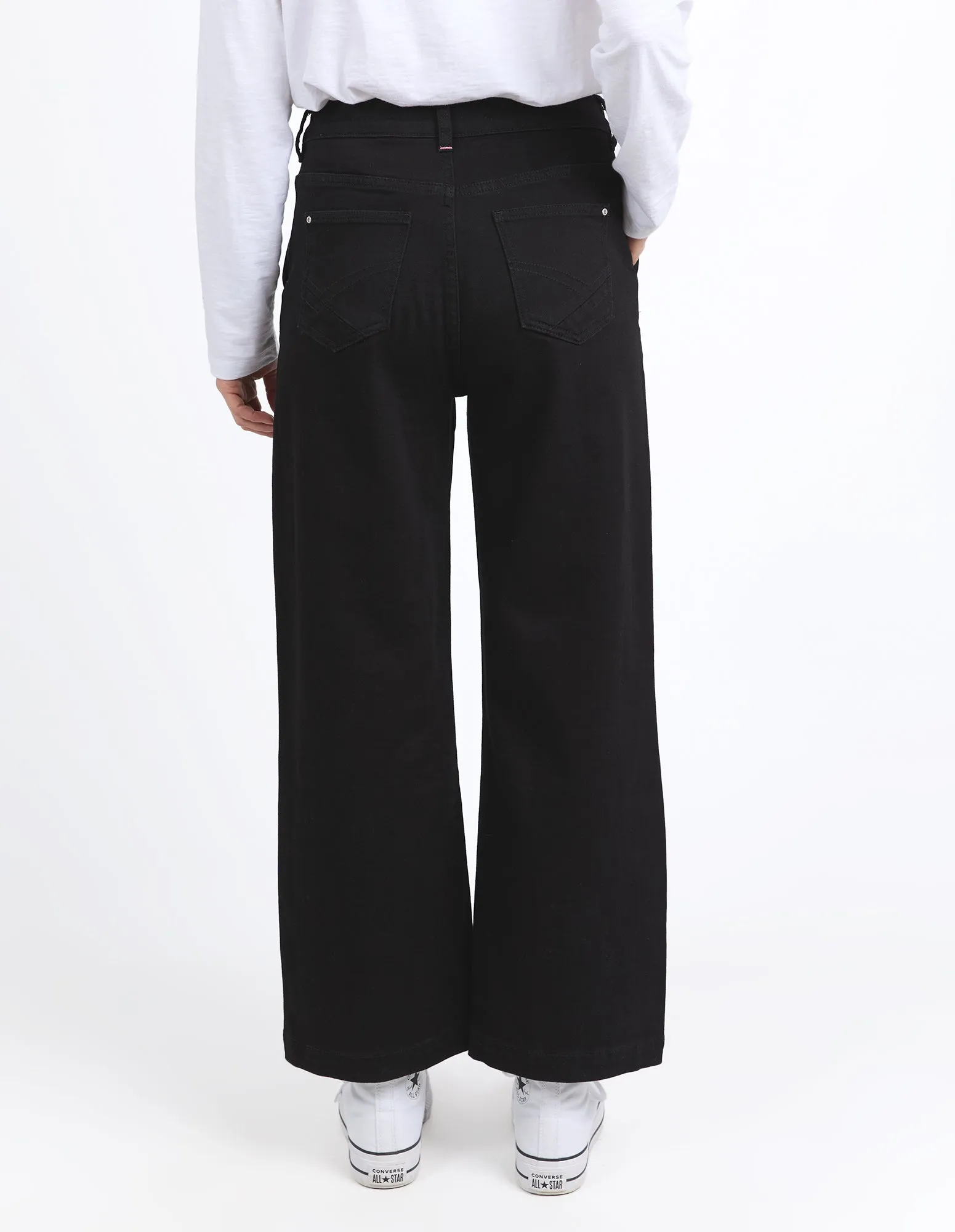 Izzy Wide Leg Jeans - Black