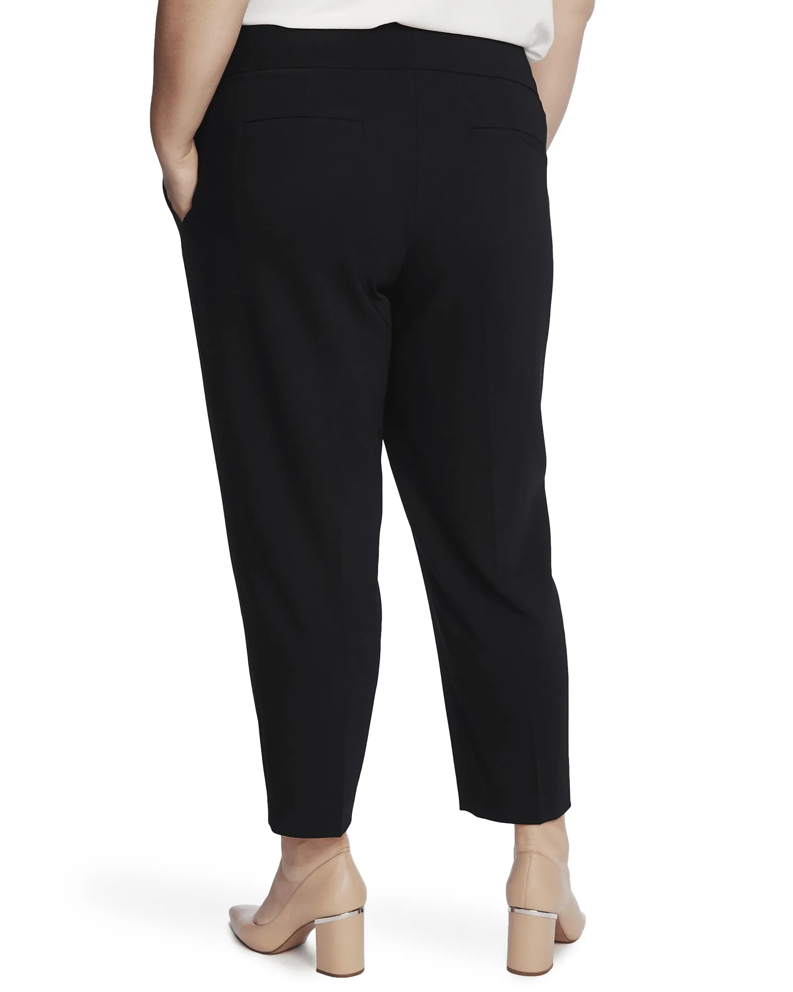 Jillian Straight-Leg Cropped Pants | 060-RICH BLACK