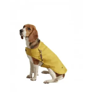 Joules Water Resistant Raincoat Mustard With Navy Striped Lining Medium 45cm