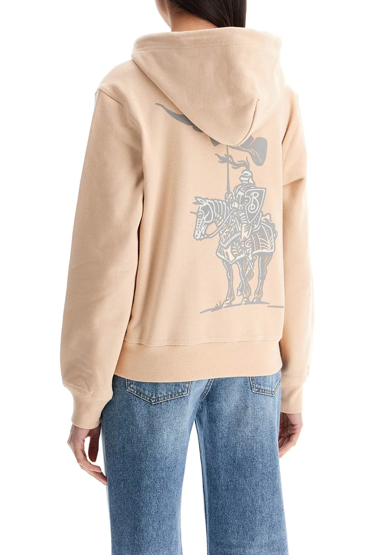Knight Print Cotton Hoodie
