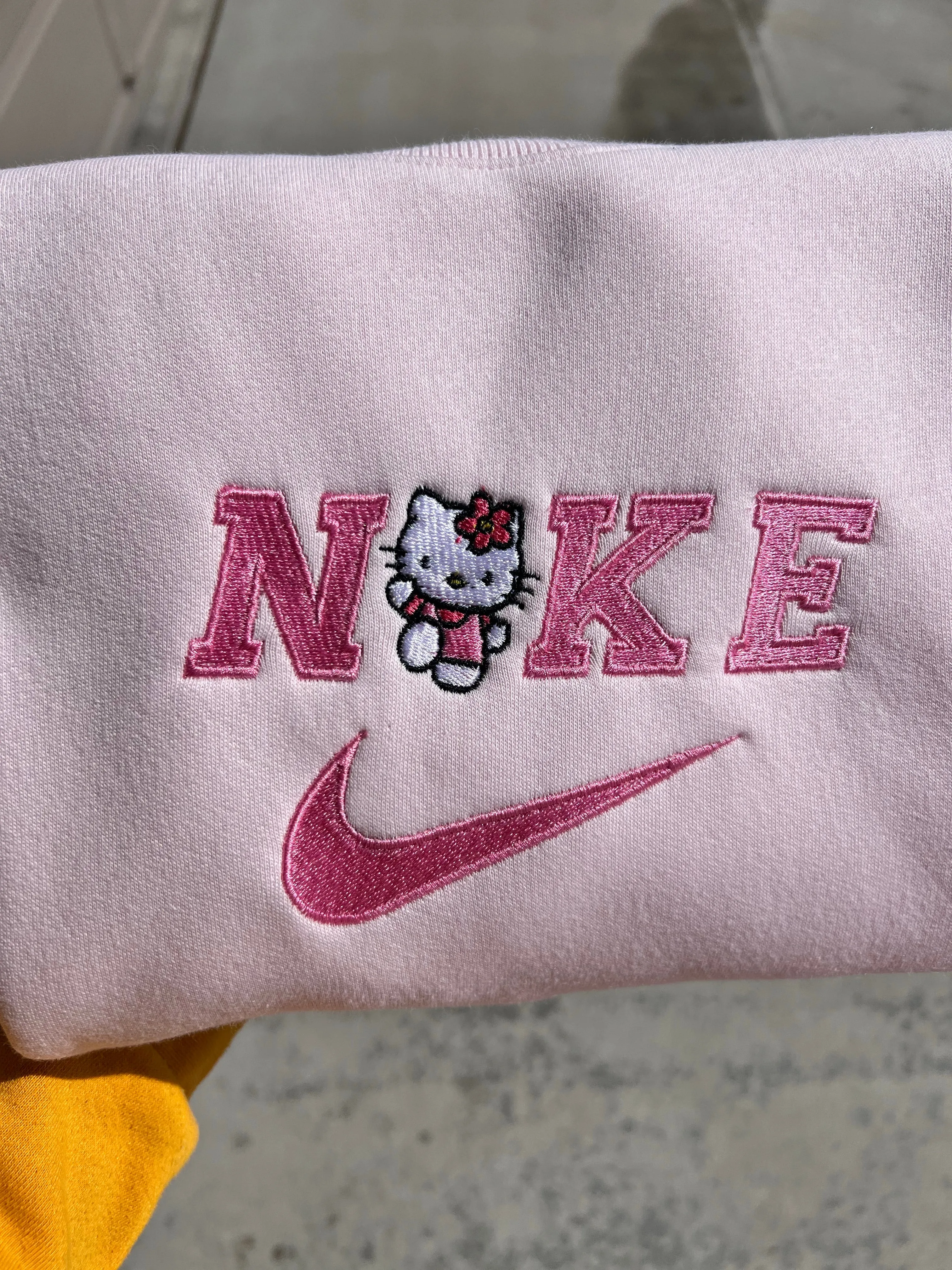 Kute Kat Embroidered Sweatshirt | Cute Embroidered Sweatshirts