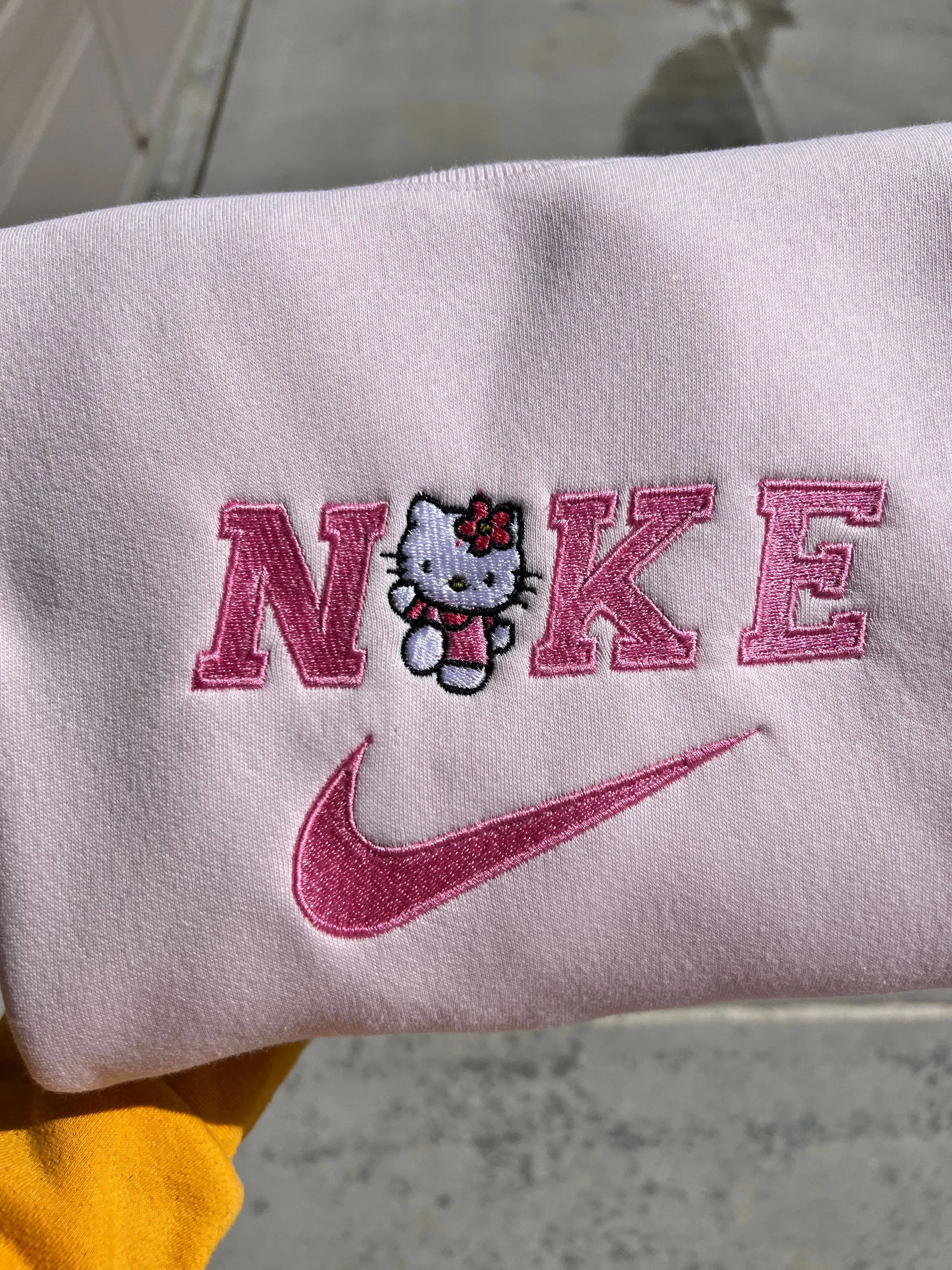 Kute Kat Embroidered Sweatshirt | Cute Embroidered Sweatshirts