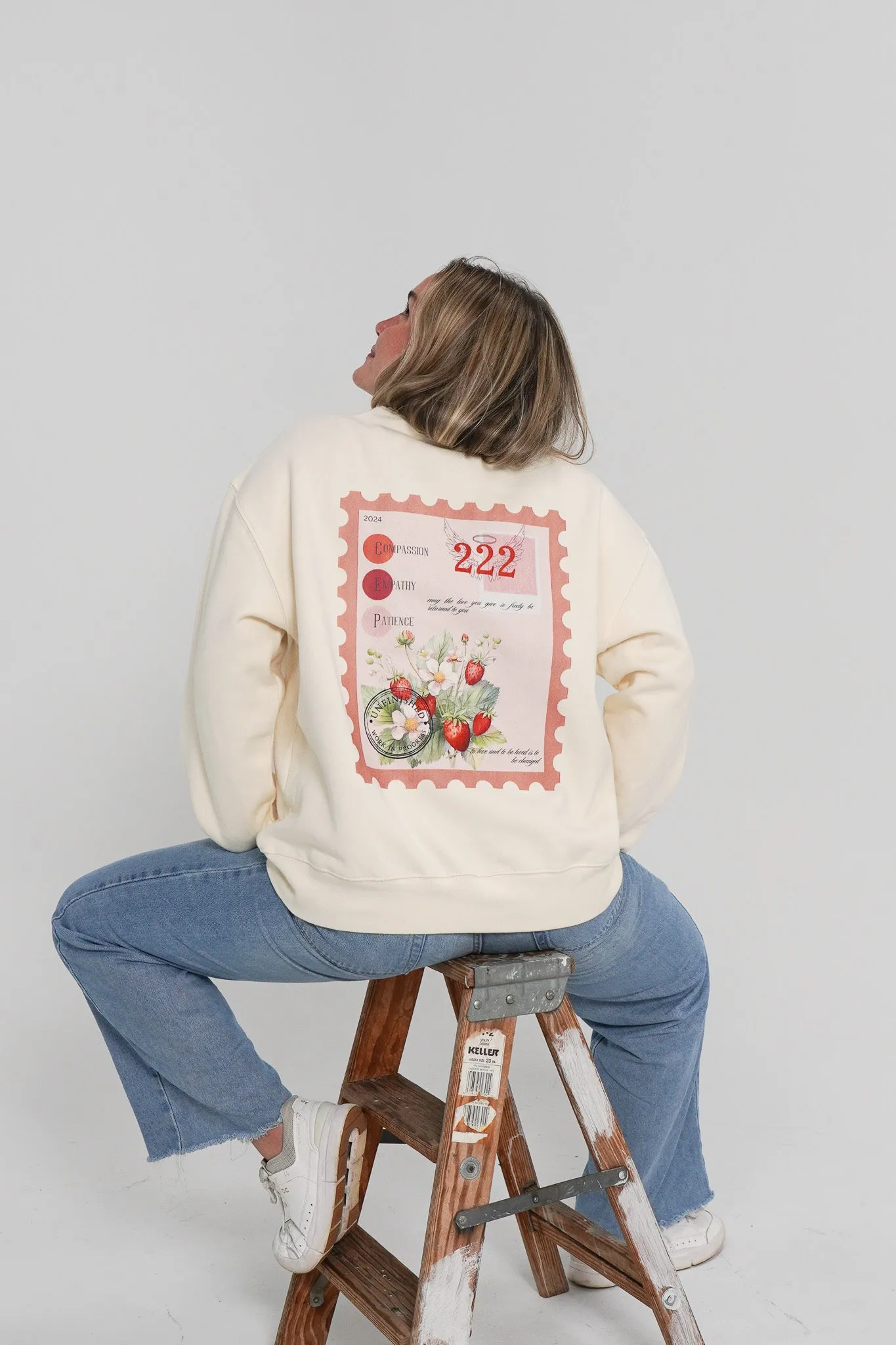Mariposa LOVE Stamp Crewneck