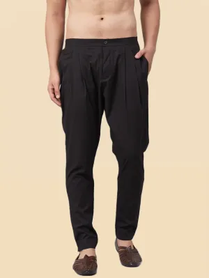 Men's Black Cotton pants