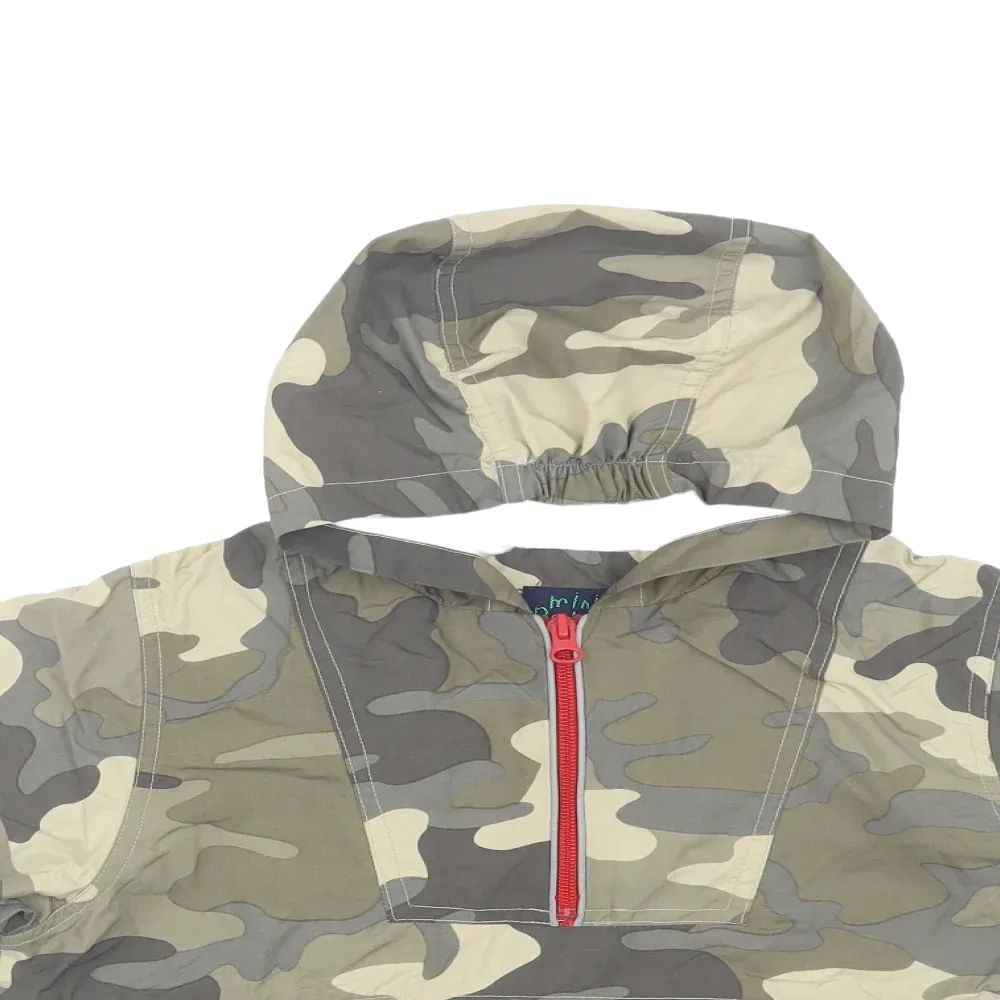 Mini Boden Army Camo Print Hooded Poncho Mac Jacket - Boys 2-3yrs