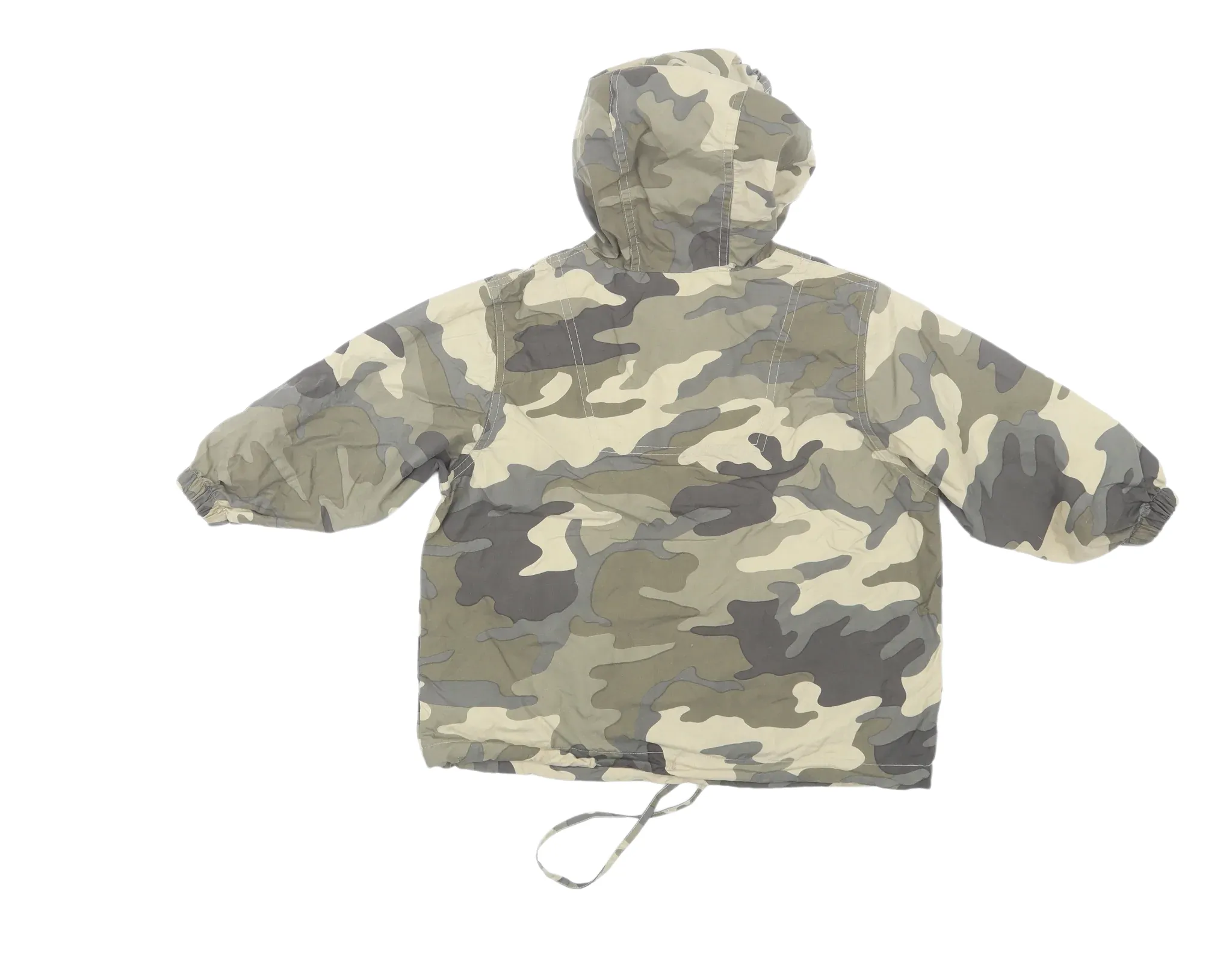 Mini Boden Army Camo Print Hooded Poncho Mac Jacket - Boys 2-3yrs