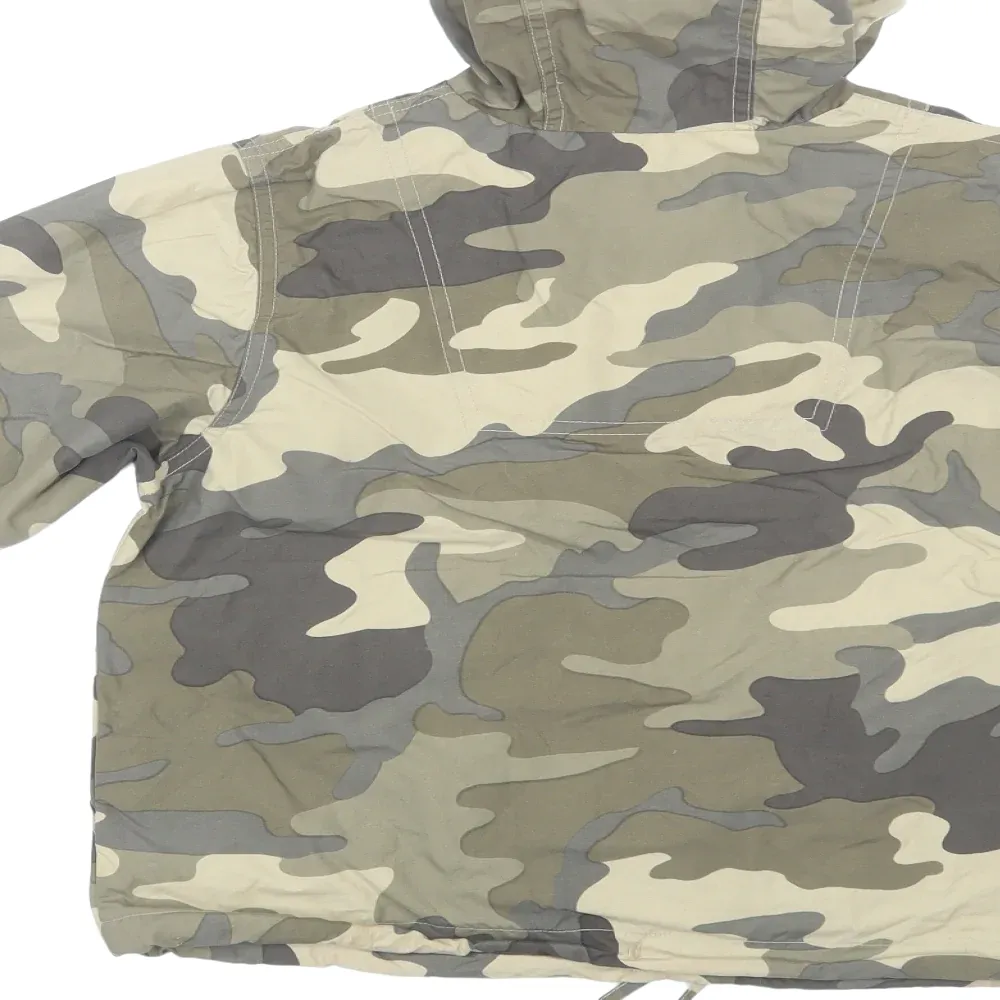 Mini Boden Army Camo Print Hooded Poncho Mac Jacket - Boys 2-3yrs