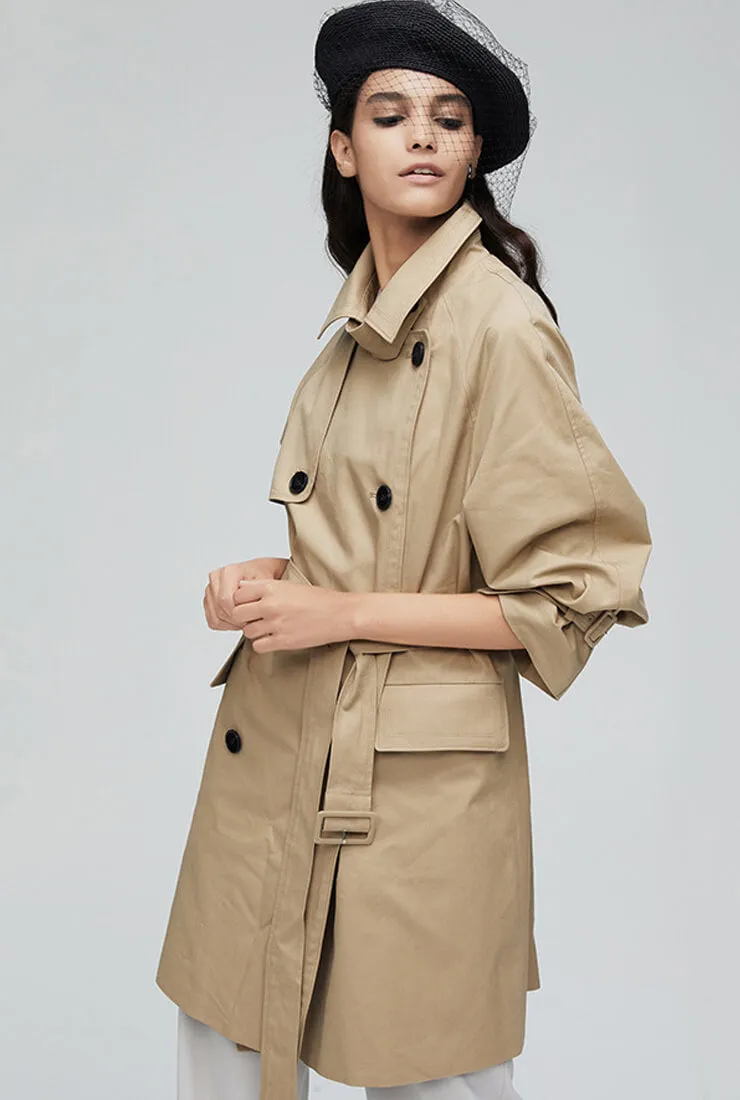 Multi-color Slim London Style Long Trench Coat
